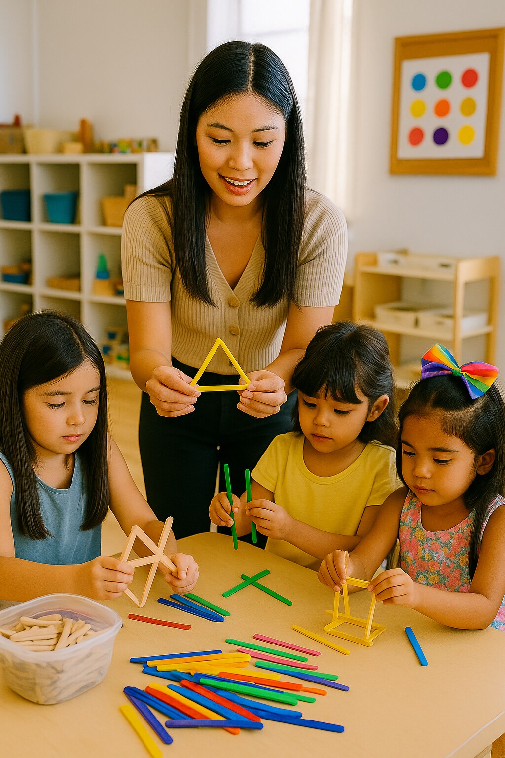 Junior Craft Sticks 2-1/2" – 120 Pack, Small Wood Sticks for Kids Crafts, STEM Projects & Classroom Activities