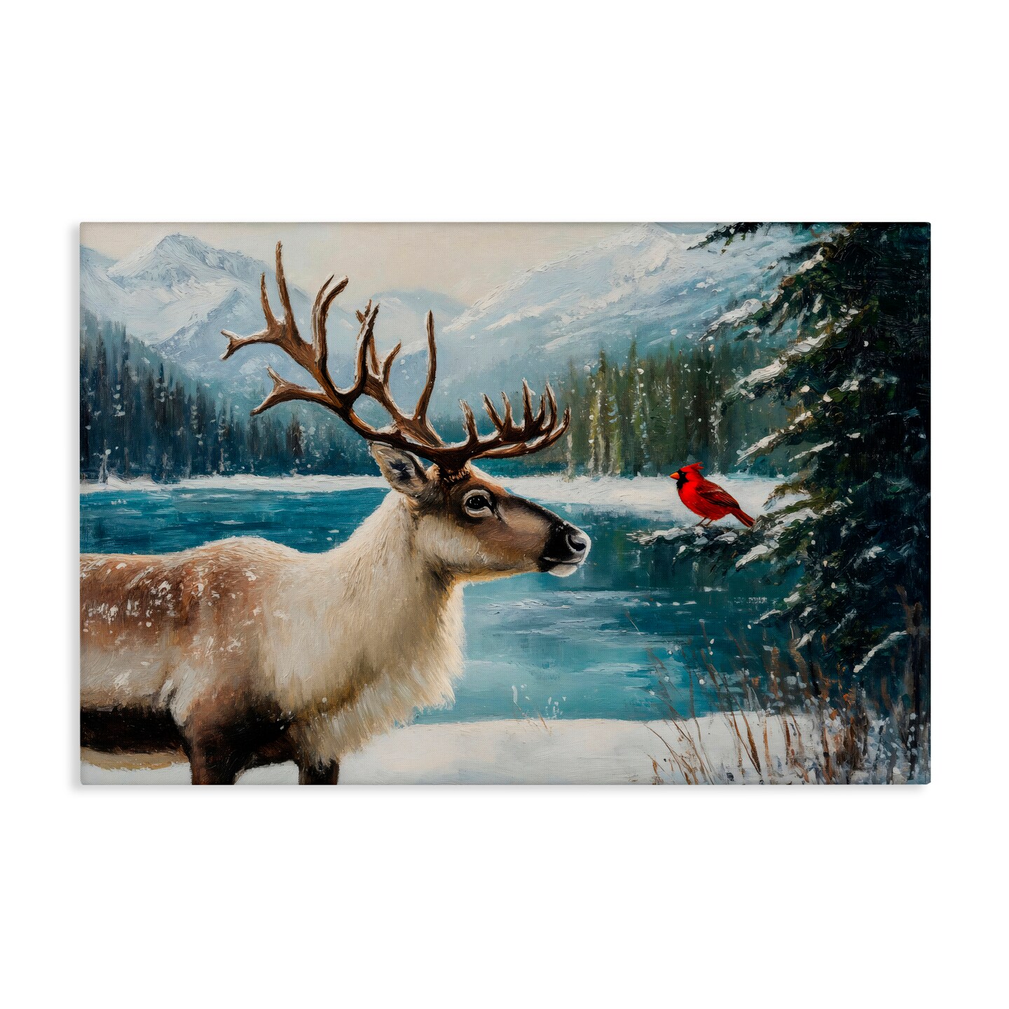 Stupell Industries Christmas Conversation In Wild Canvas, design by Petal Prints Design
