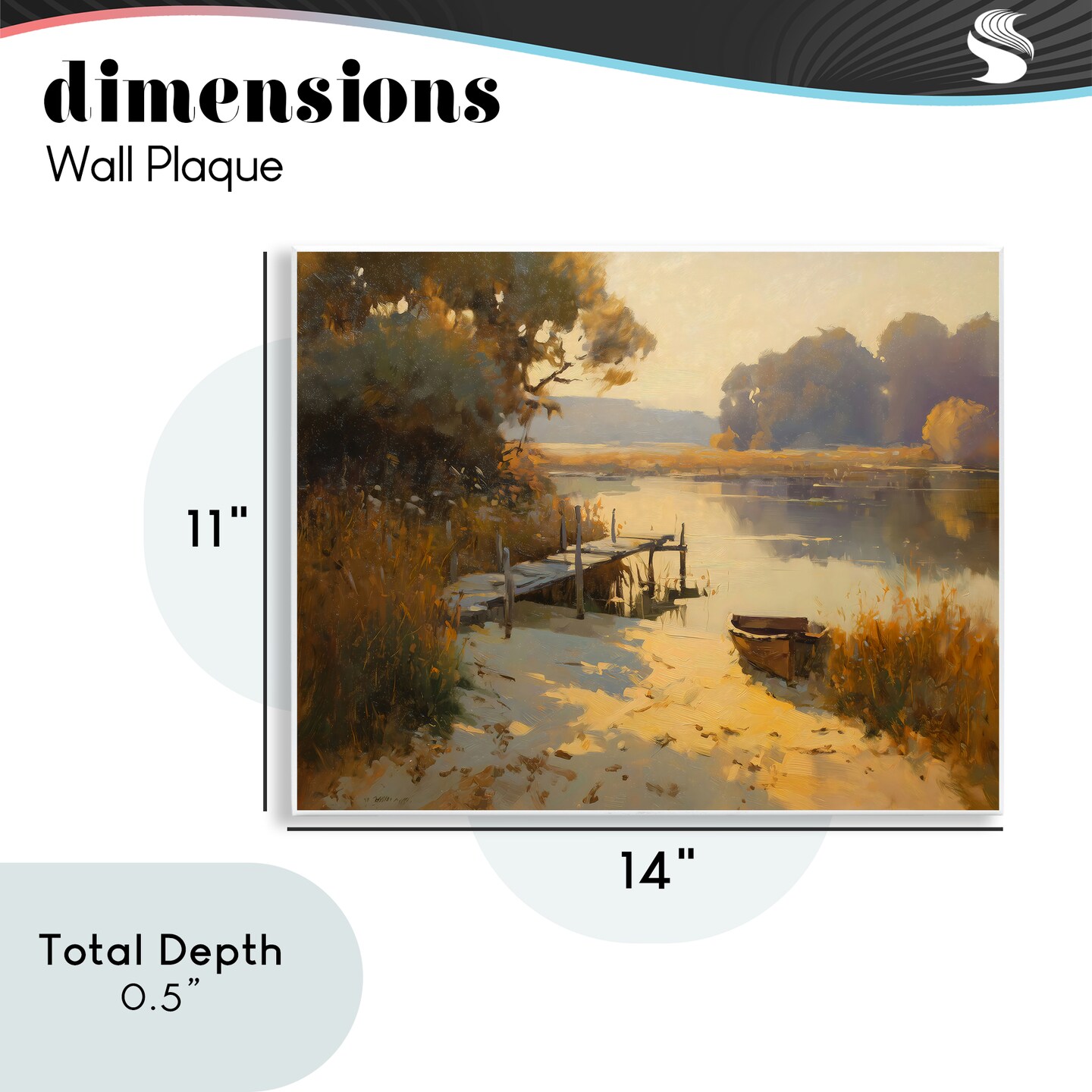 Stupell Industries Golden Hour in Autumn Wall Plaque, design by Arlington Prints