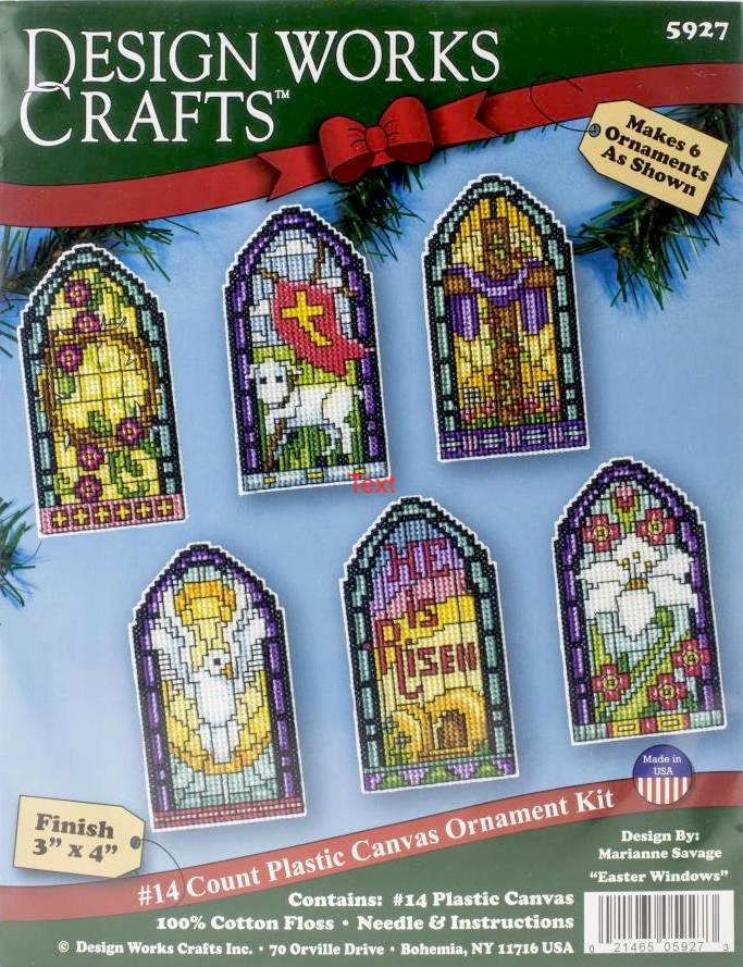 DIY Design Works Easter Windows Spring Plastic Canvas Ornament Kit 5927