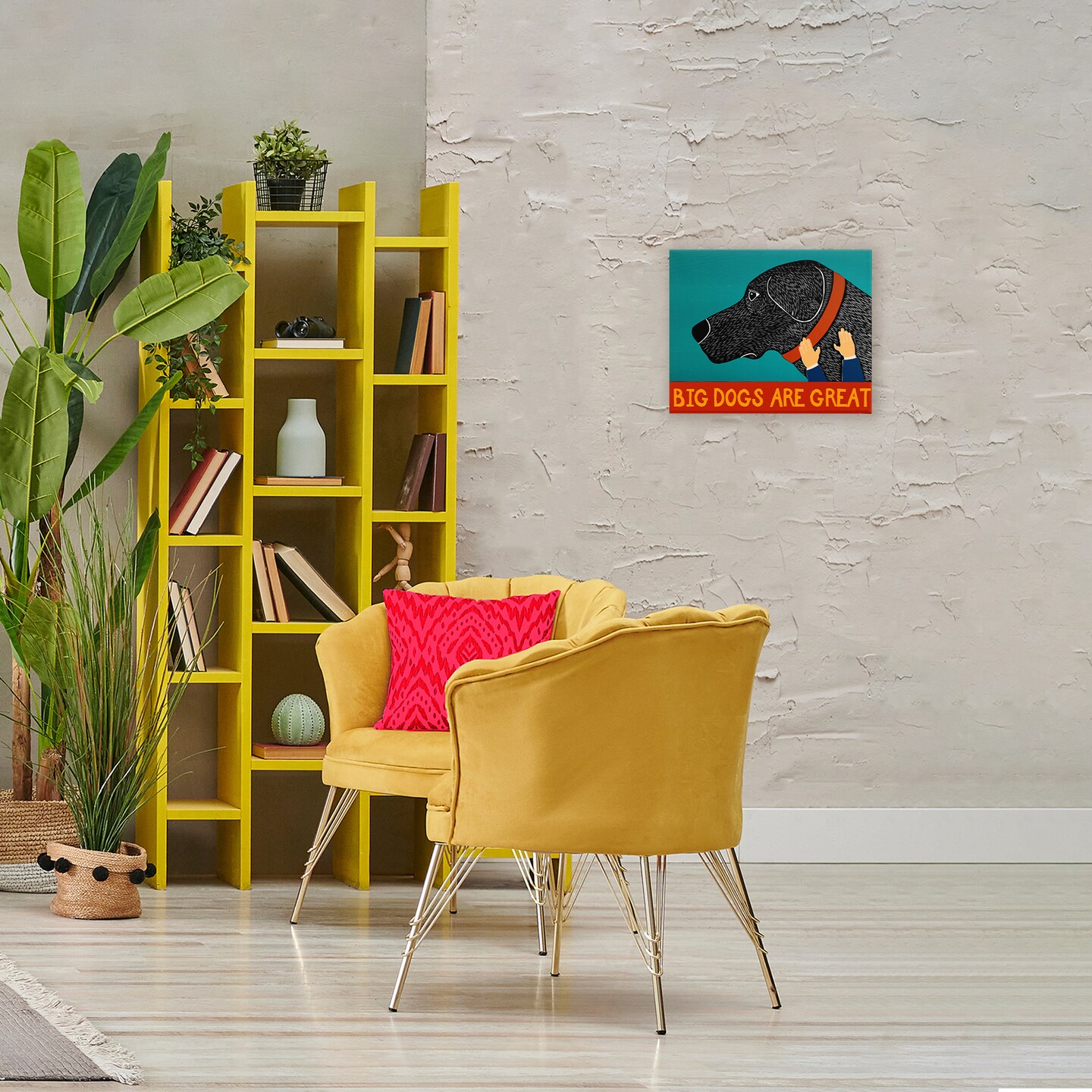 Stupell Industries Big Dogs Are Great Canvas, design by Stephen Huneck