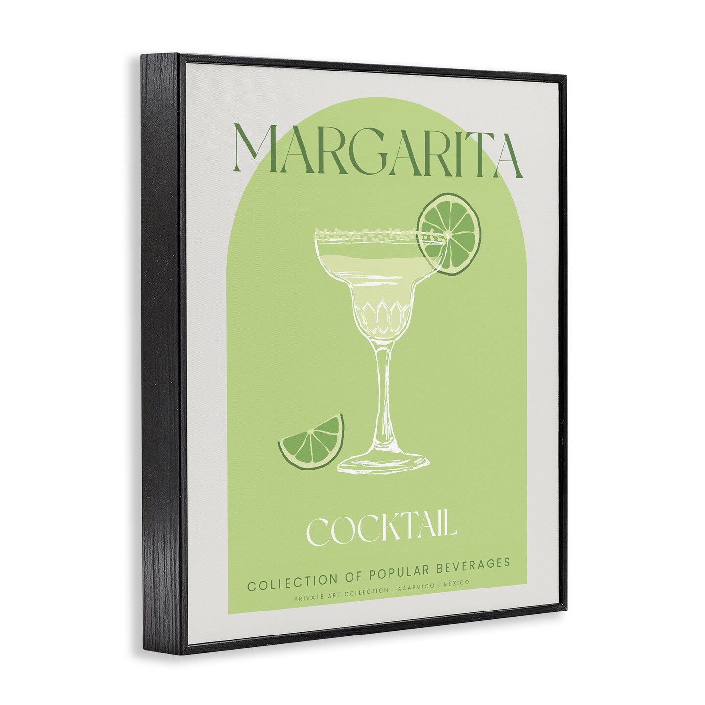 Stupell Industries Stylish Retro Margarita Framed Giclee, design by Lil' Rue