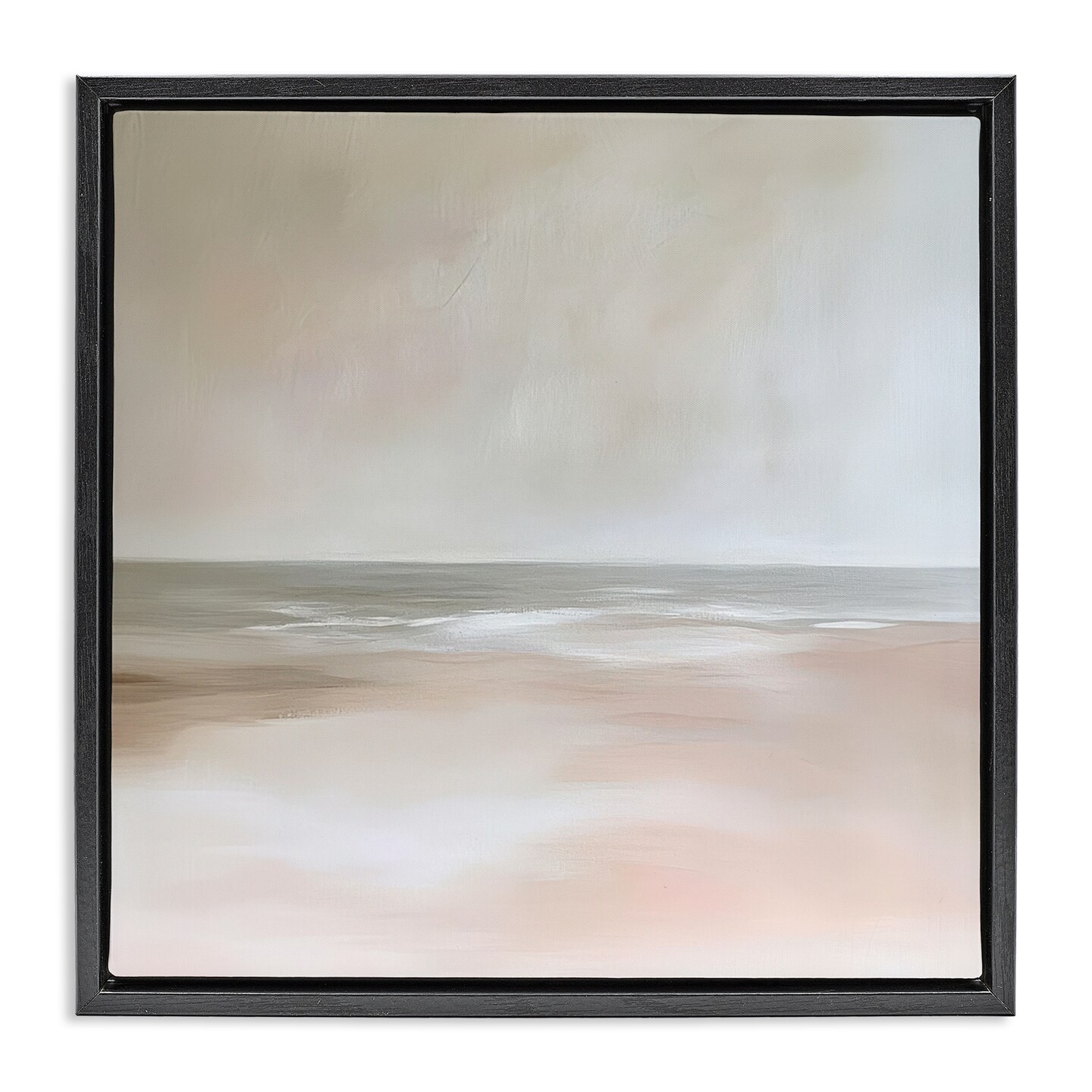 Stupell Industries Muted Landscape Soft Coast Floating Frame, design by Petal Prints Design