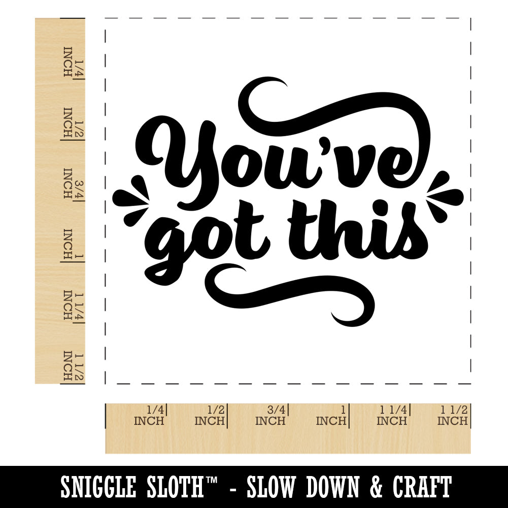 You've Got This Motivational Self-Inking Rubber Stamp Ink Stamper