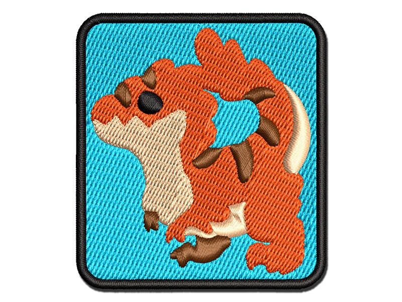 Chibi Raptor Feathered Velociraptor Dinosaur Multi-Color Embroidered Iron-On or Hook & Loop Patch Applique