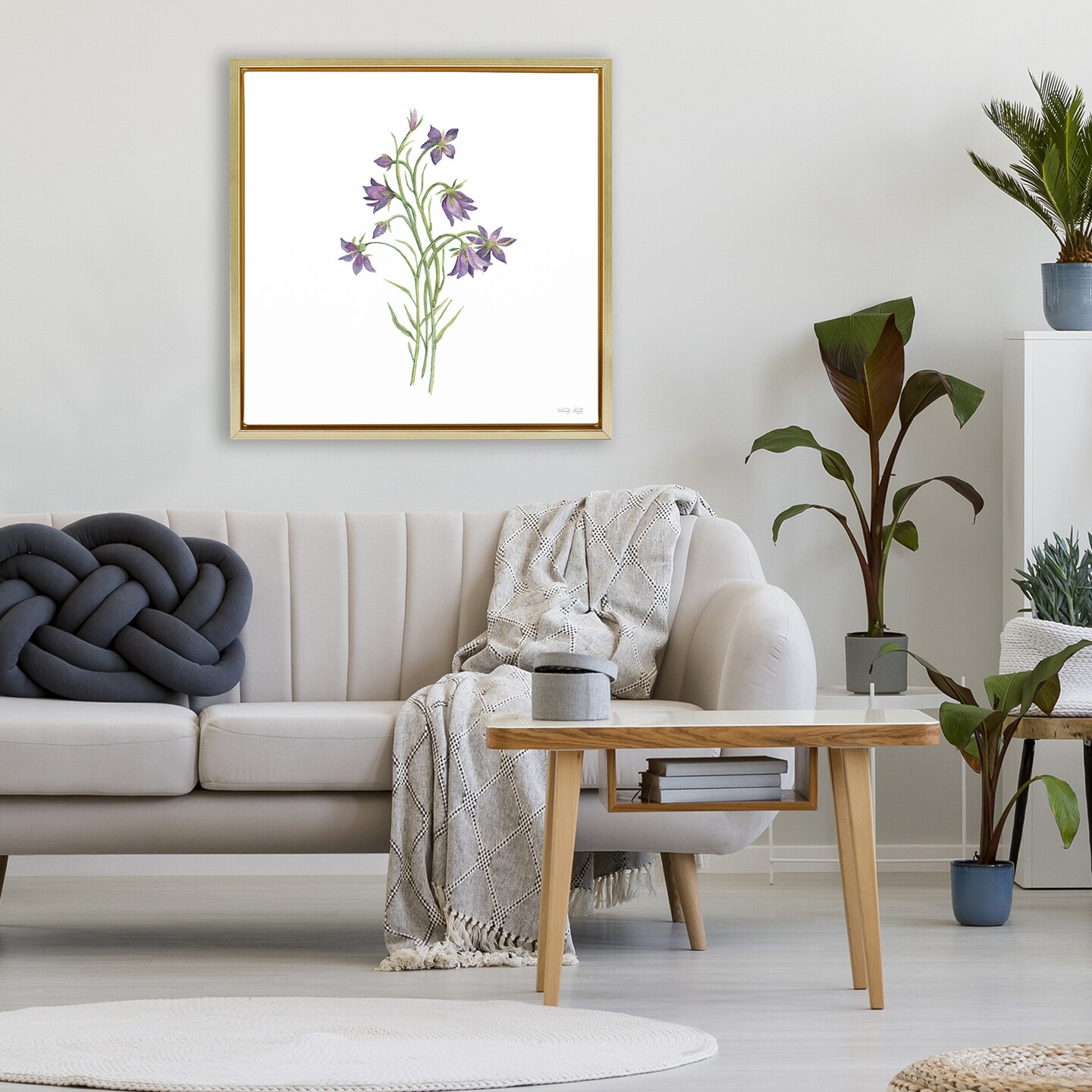 Stupell Industries Soft Bluebells Botanical Floating Frame, design by Cindy Jacobs