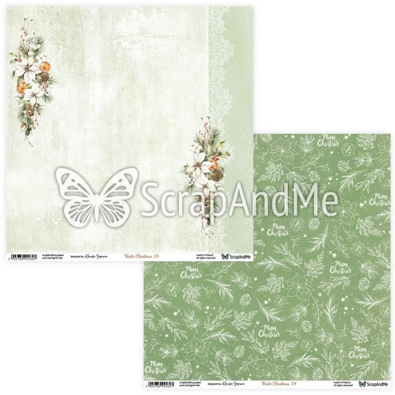Rustic Christmas 12x12 Scrapbook Paper Pack | ScrapAndMe | Rustic Holiday Cardstock