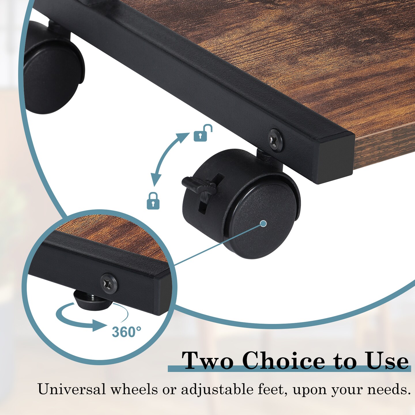 2-Tier Printer Stand Can Be Used As Desk Shelf Or under Desk Organizer