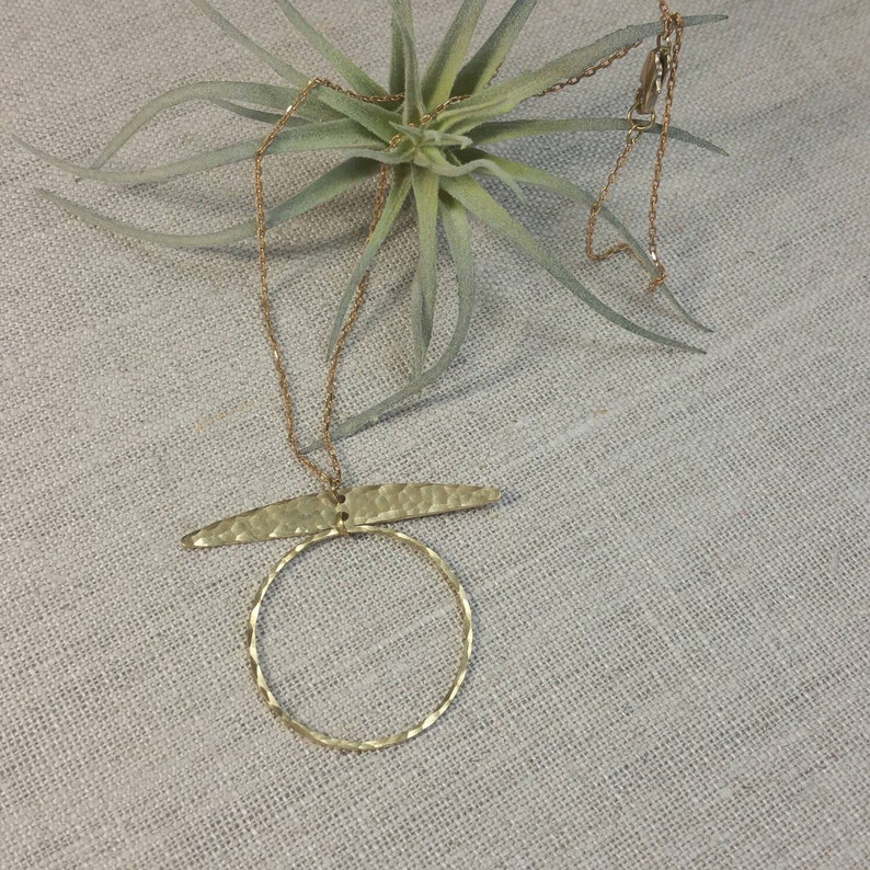 Xuxa Brass and Wood Earrings | Wheat Berry | MakerPlace by