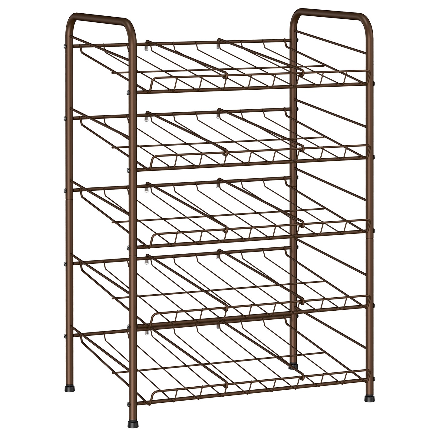 5 Tier Can Storage Dispensers Rack Holder, Can Rack Storage Holds to 60 Cans