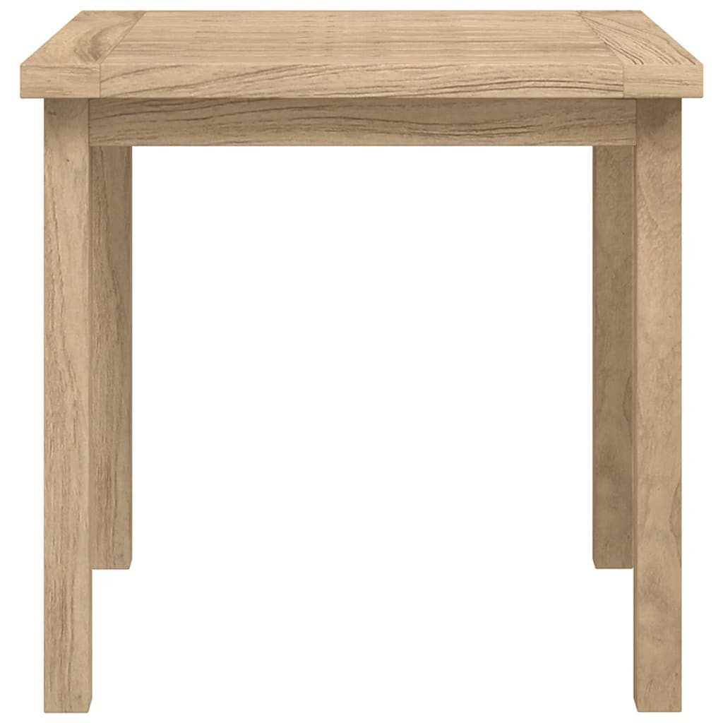 vidaXL Side Table 17.7&#x22;x17.7&#x22;x17.7&#x22; Solid Wood Teak