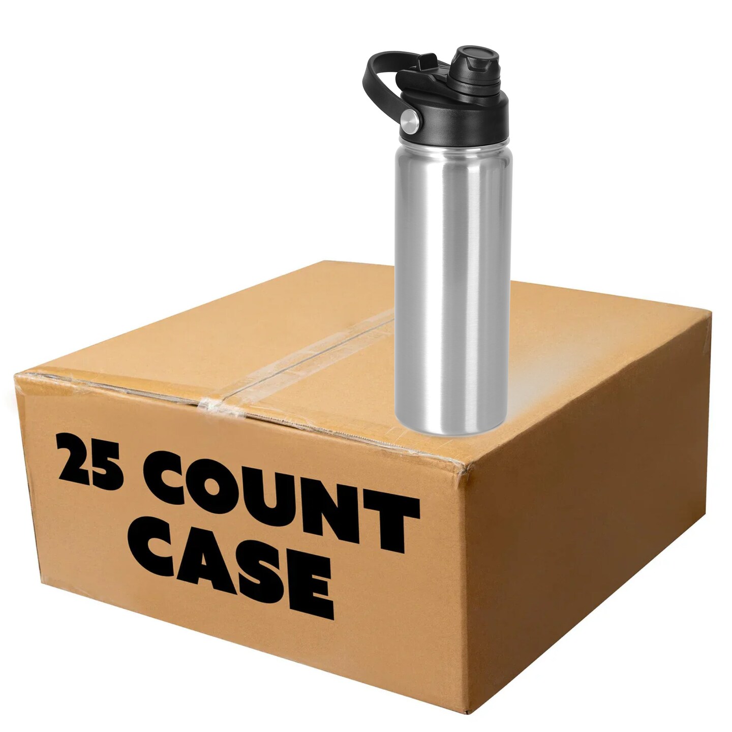 Makerflo 18 oz Stainless Steel Hydro Water Bottle with 2-in-1 Lid | Craft-Ready for DIY Gifts & Personalization (Sublimation, Epoxy, UV DTF, Vinyl, and Laser Engraving)