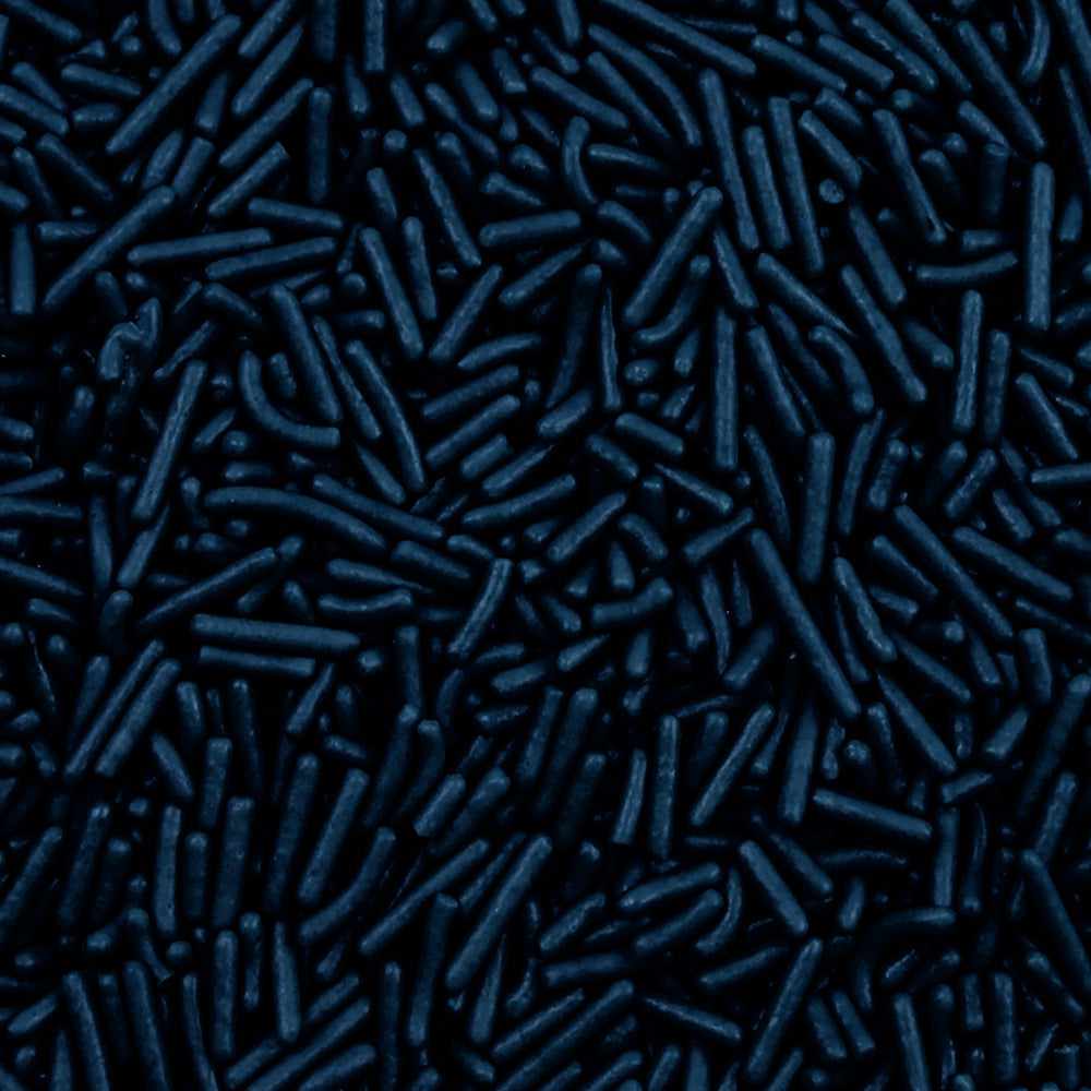Krazy Sprinkles - Navy Blue Jimmies (1/2 Cup, 1x Jar) for Cakes, Ice Cream &#x26; Cookies