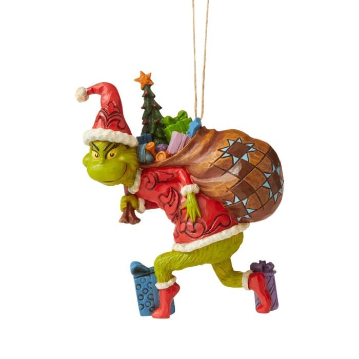 4.45&#x22; Grinch Tiptoeing Ornament
