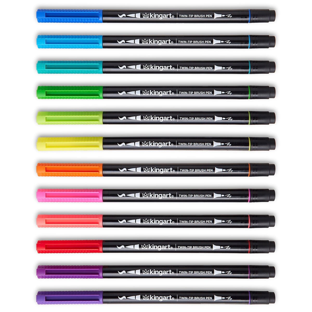 Kingart Dual Tip Brush Pens 48 Kingart Dual Tip Brush Pens 2025