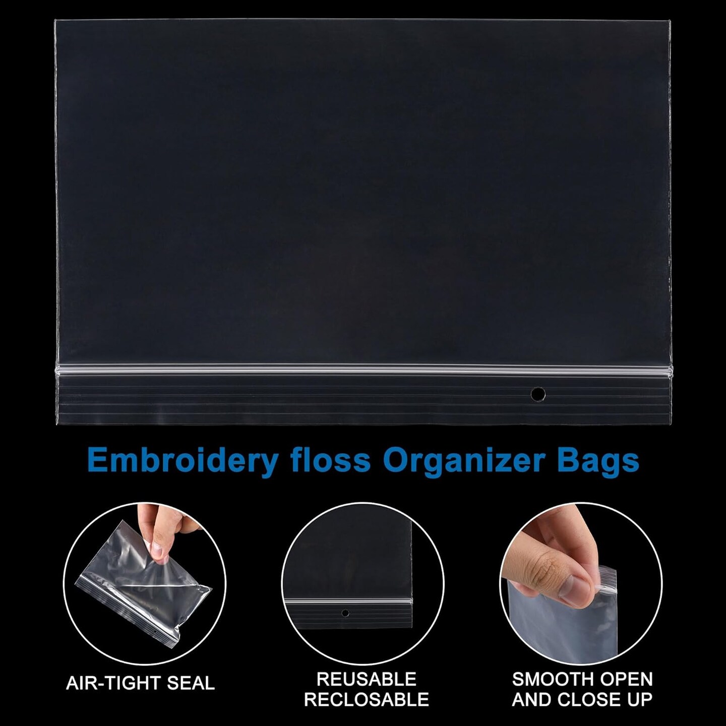 240 Pcs Embroidery Floss Cross Stitch Bag Organizer