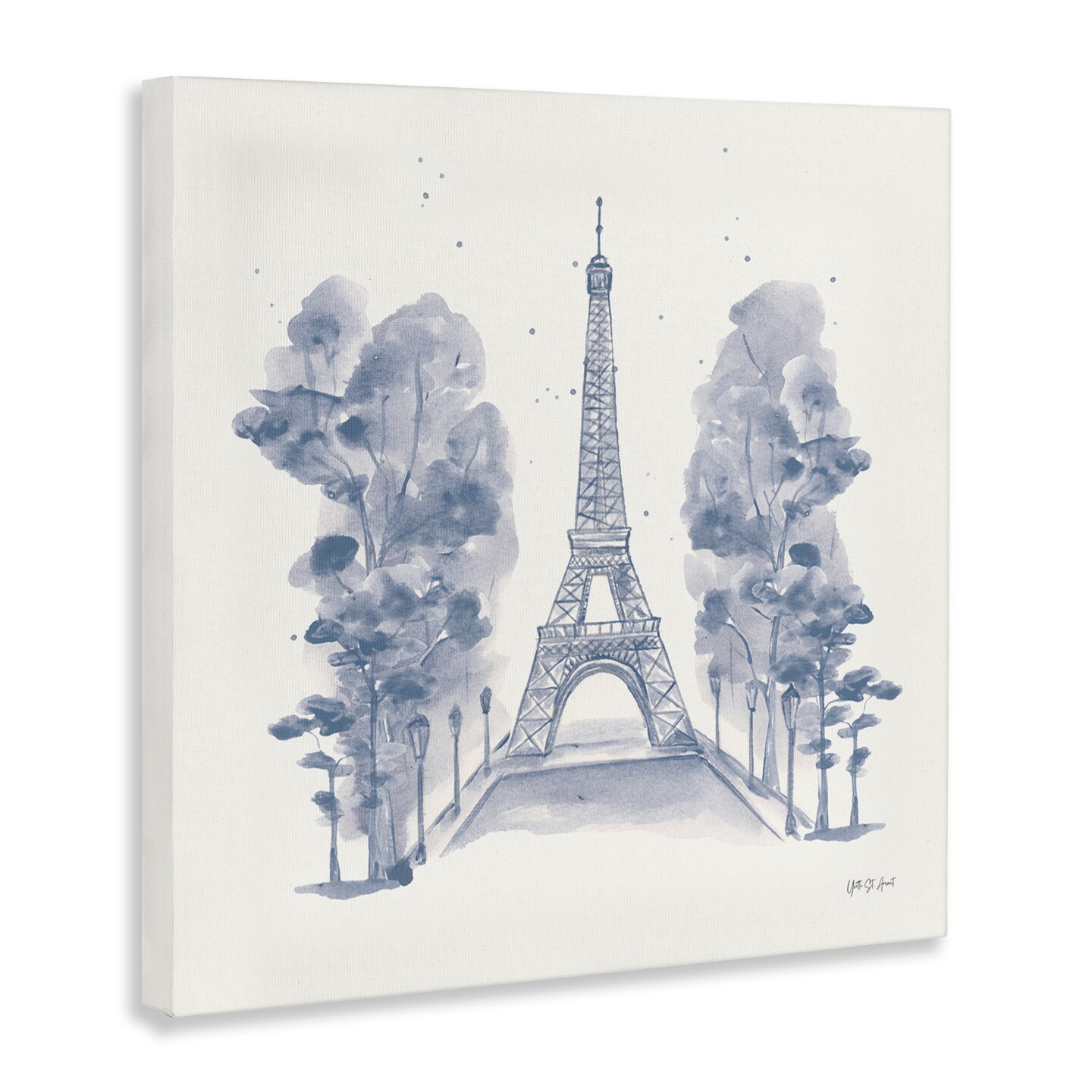Stupell Industries Eiffel Tower Watercolor Canvas Wall Art Design by Yvette St. Amant
