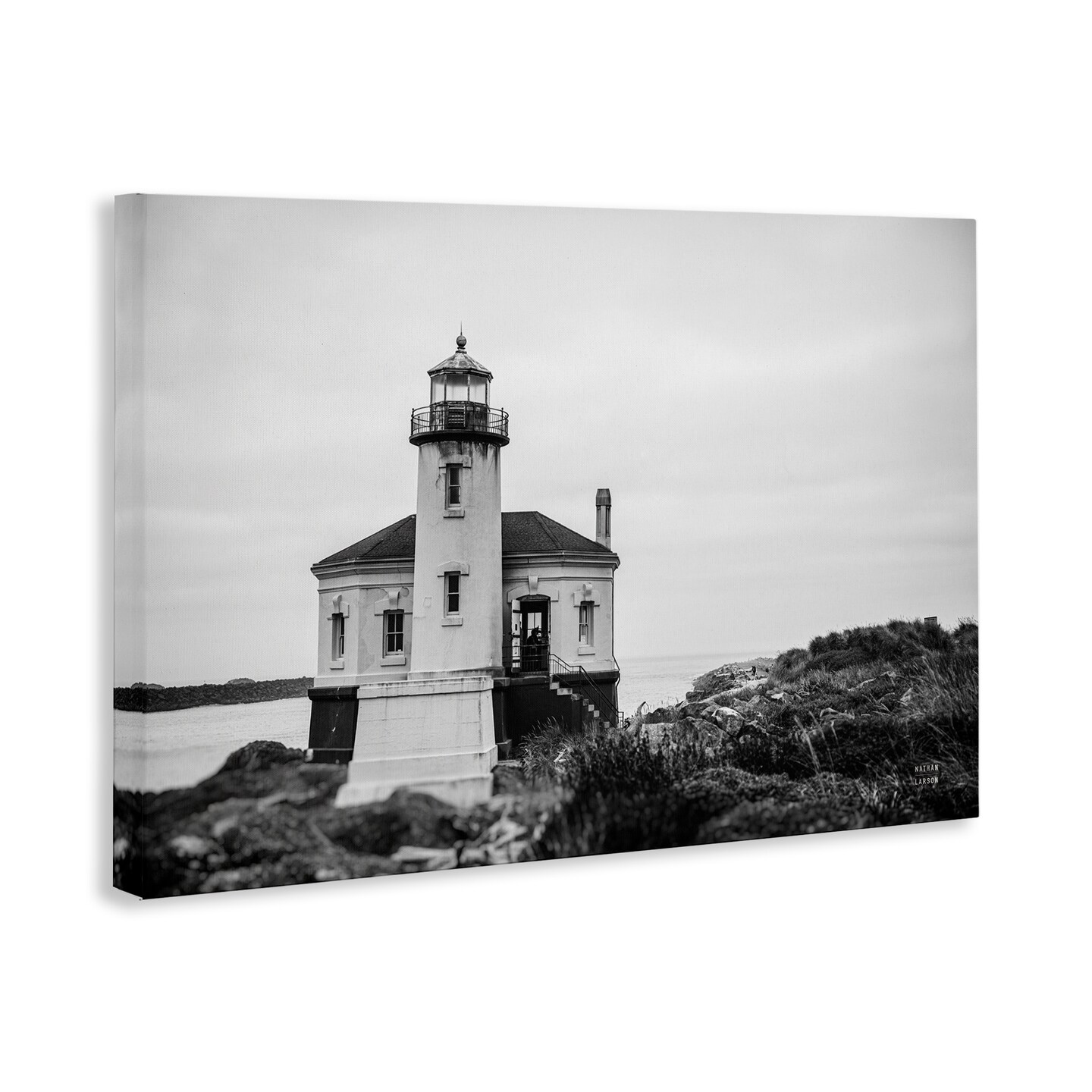 Stupell Industries Looking Out Lighthouse Canvas Wall Art Design by Nathan Larson