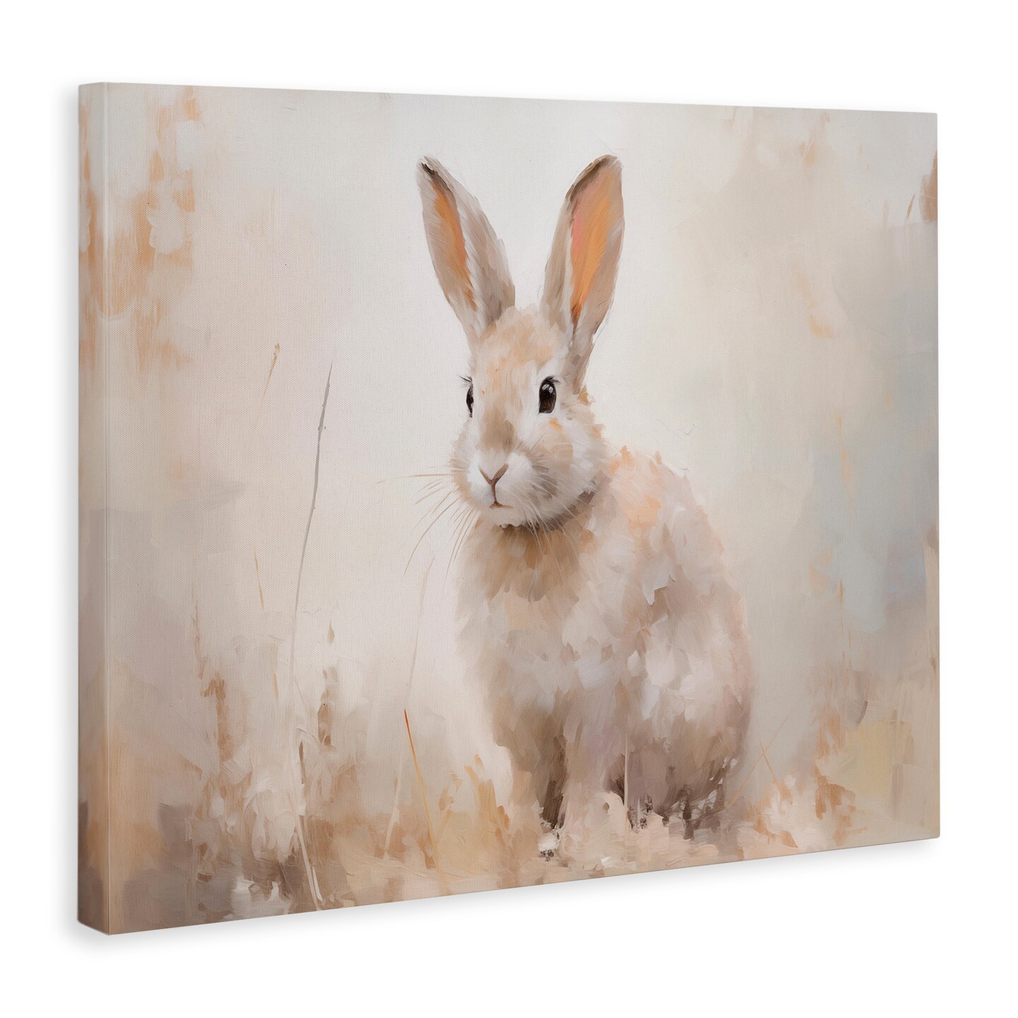 Stupell Industries Brushed Brown Bunny Canvas Wall Art Design by Arlington Prints