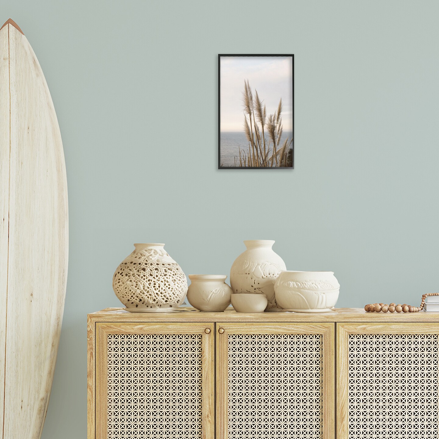 Stupell Industries Nautical Cove Grasses Framed Giclee Wall Art Design by Crystal Lynn Collins