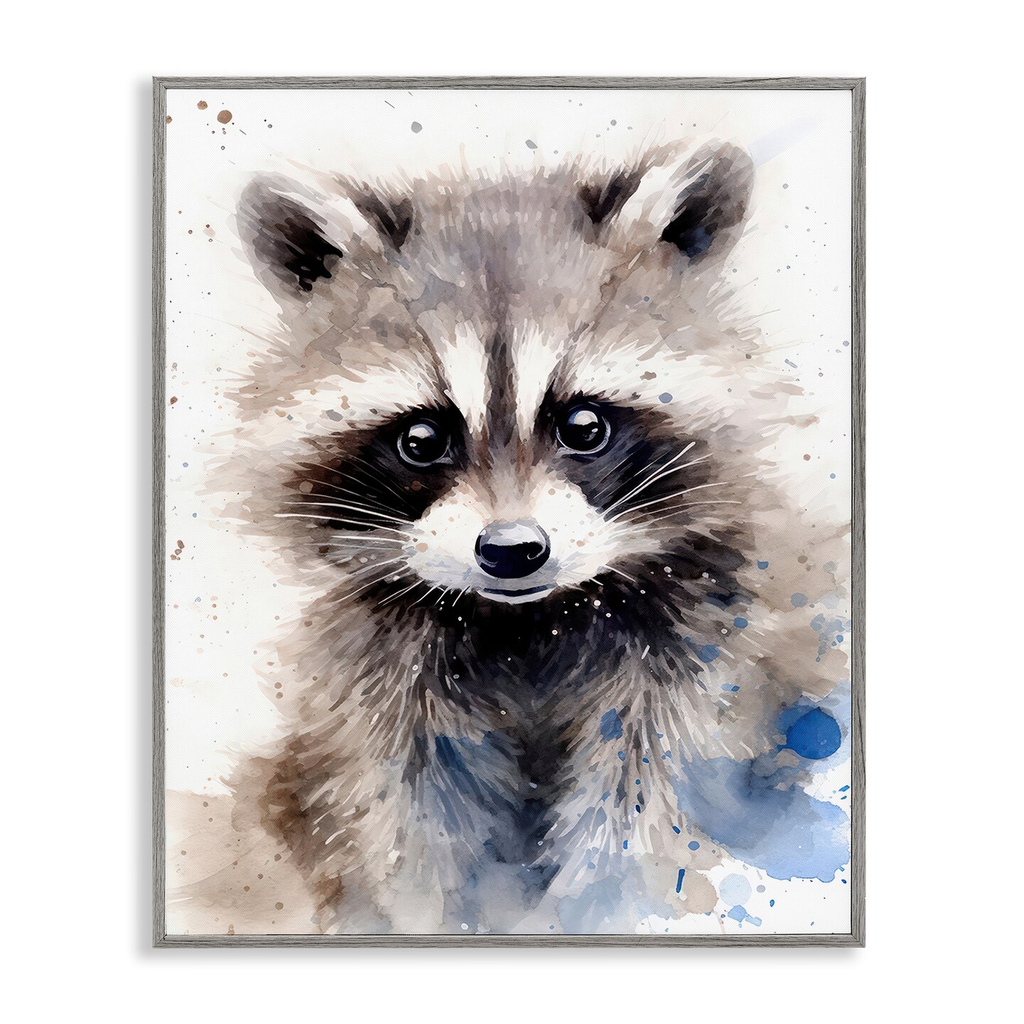 Stupell Industries Woodland Nursery Raccoon Framed Giclee Wall Art Design by Franklyn Gregory