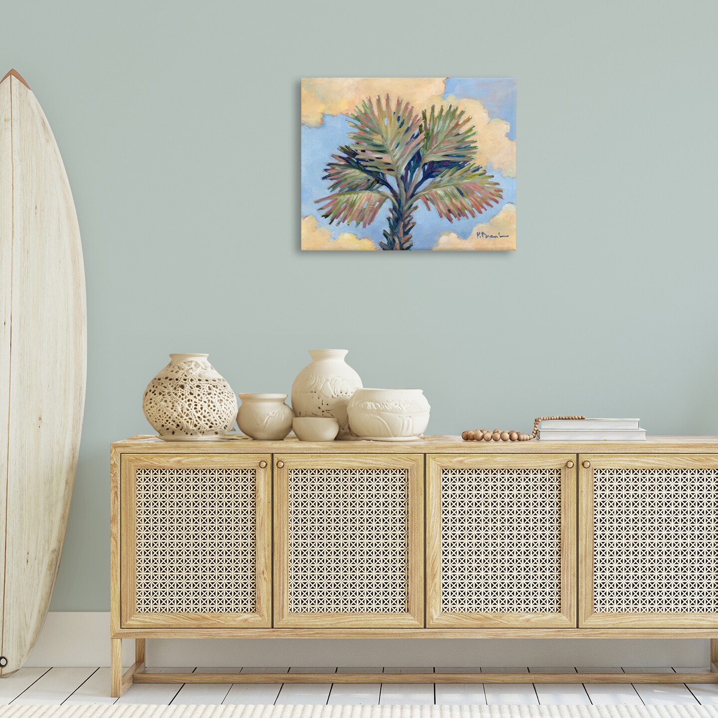 Stupell Industries Summer Californian Palm Canvas Wall Art Design by Paul Brent