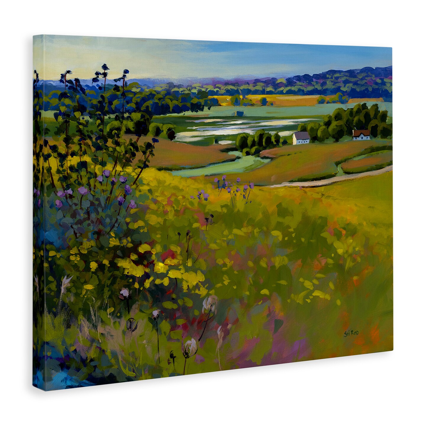 Stupell Industries Country Cottages View Canvas Wall Art Design by Sri Rao