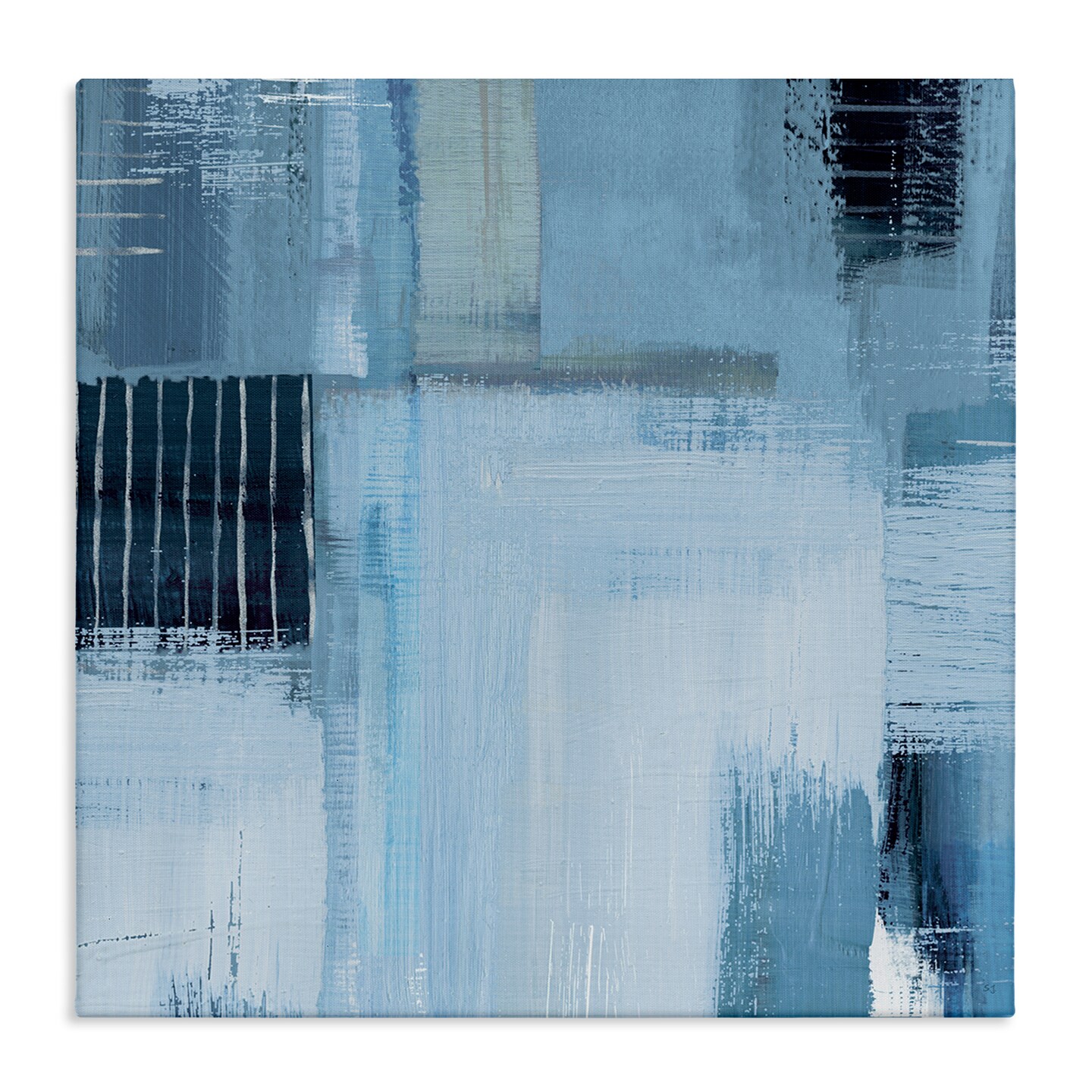 Stupell Industries Crosshatched Woven Abstract Canvas Wall Art Design by Susan Jill