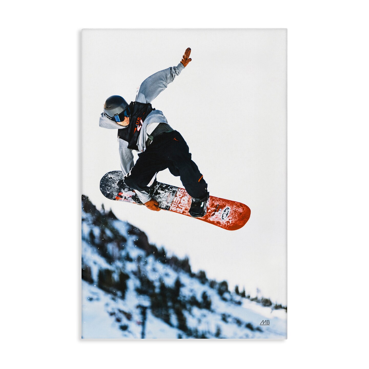 Stupell Industries Winter Snowboard Jumps Canvas Wall Art Design by Max Blakesberg Studios