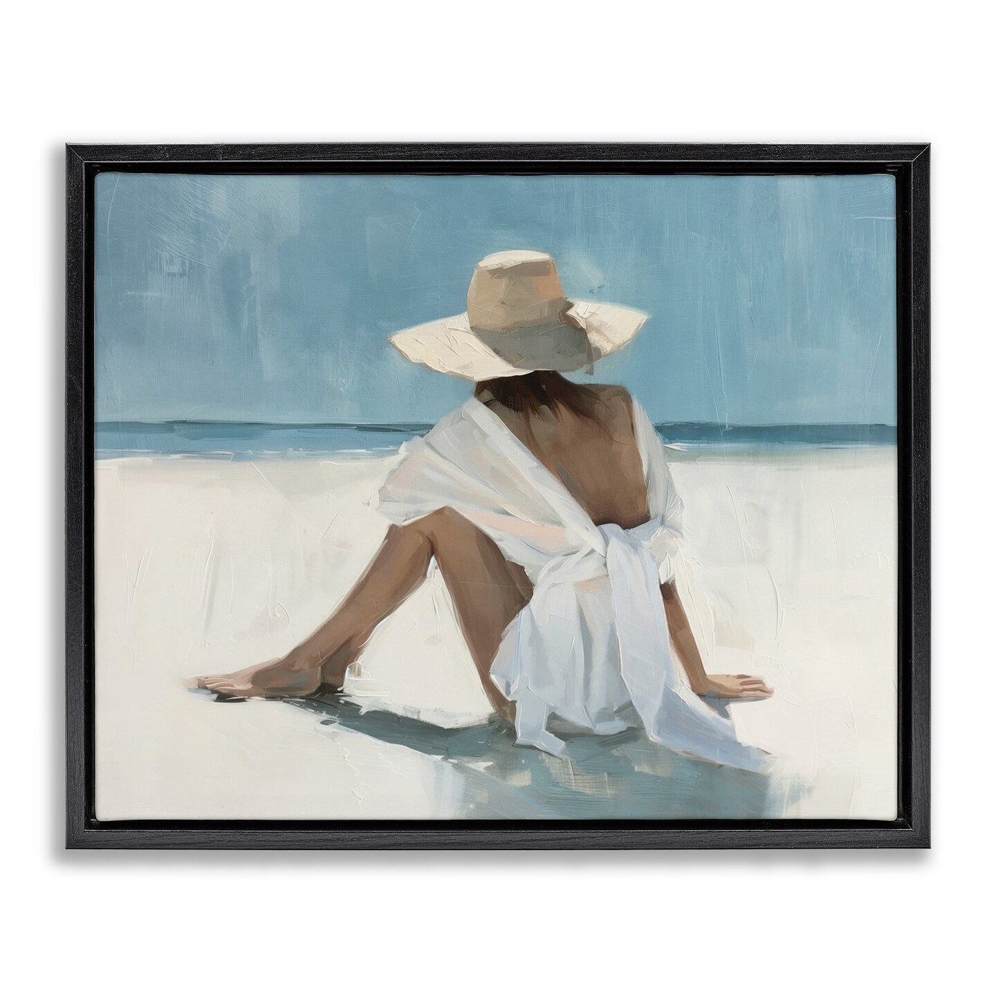 Stupell Industries Ocean Dream Woman Floater Framed Canvas Wall Art Design by Svetlana Aleynikova