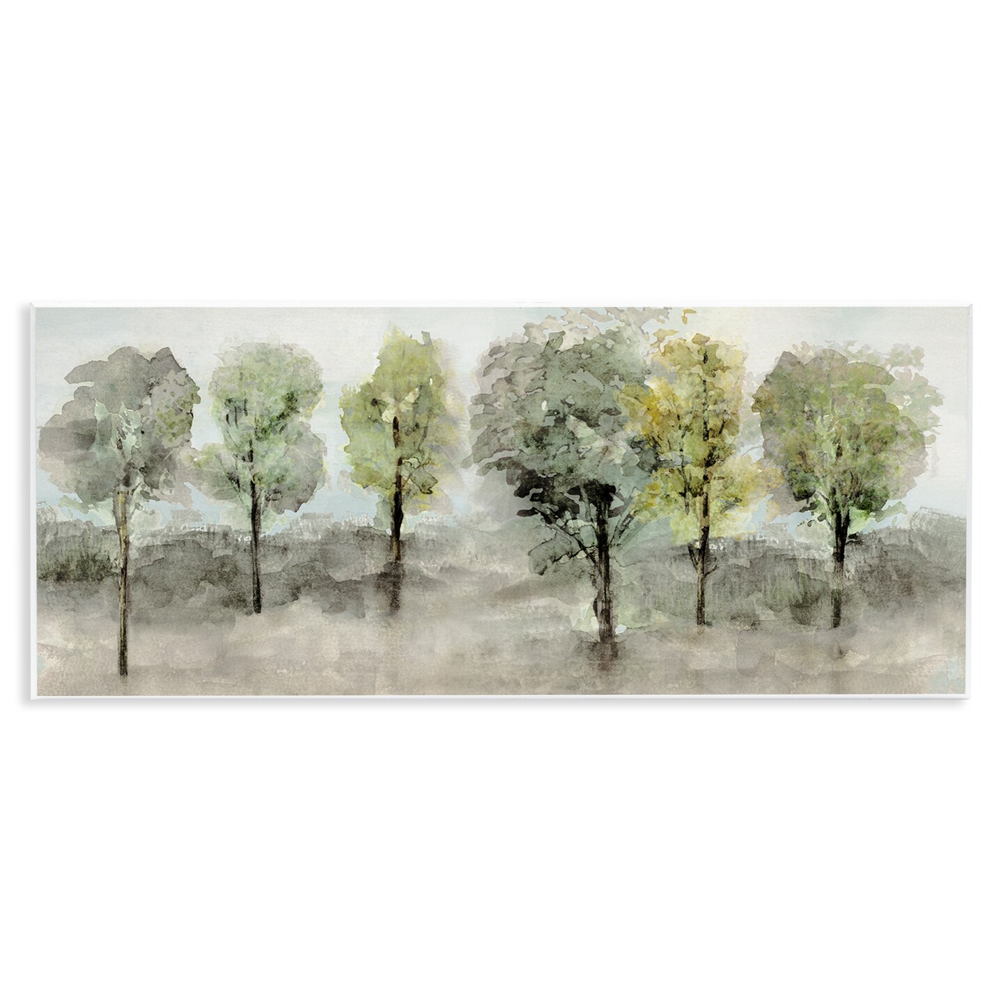 Stupell Industries Splashed Watercolor Trees Wall Plaque Art Design by Val Rhodes