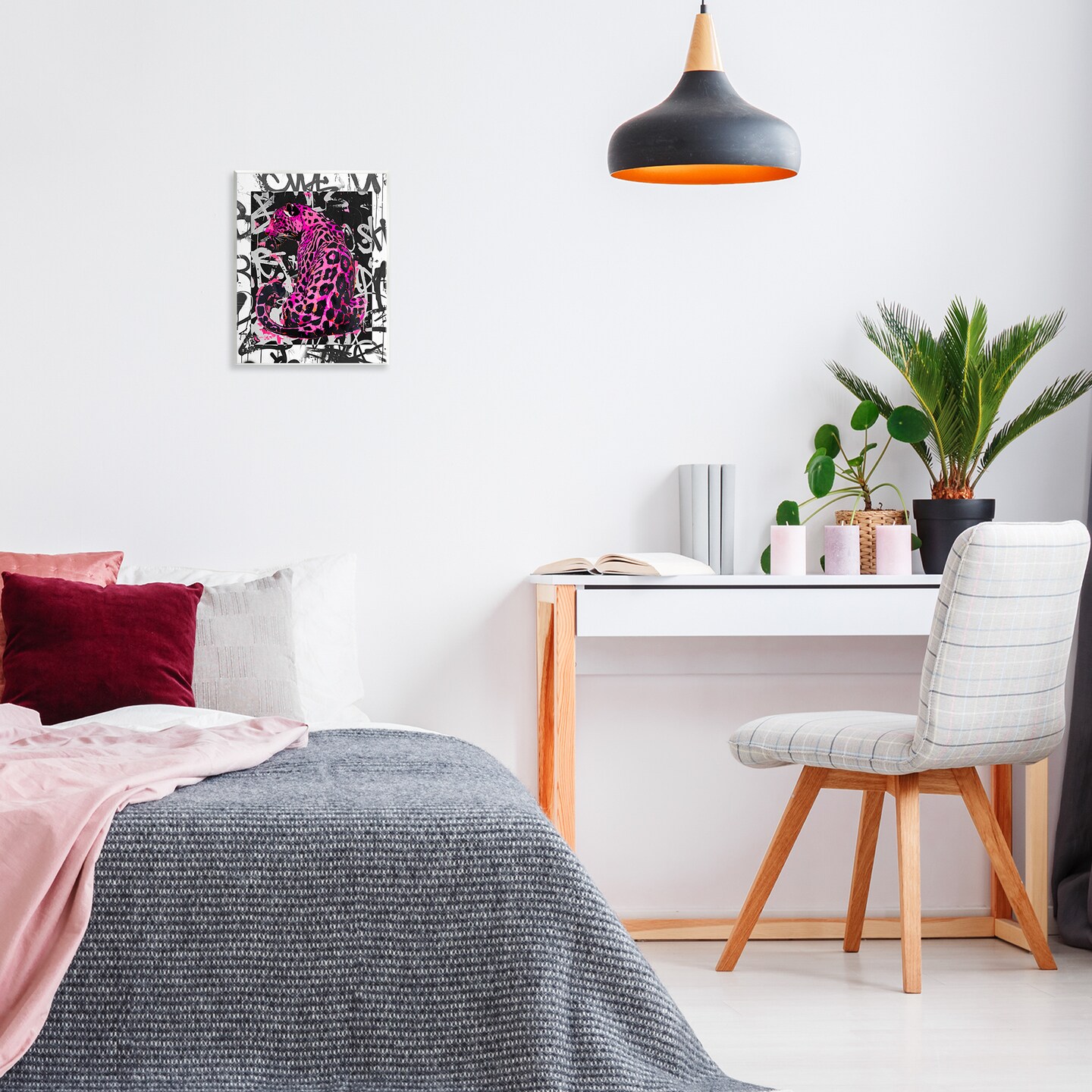 Stupell Industries Urban Graffiti Leopard Wall Plaque Art Design by Svetlana Aleynikova