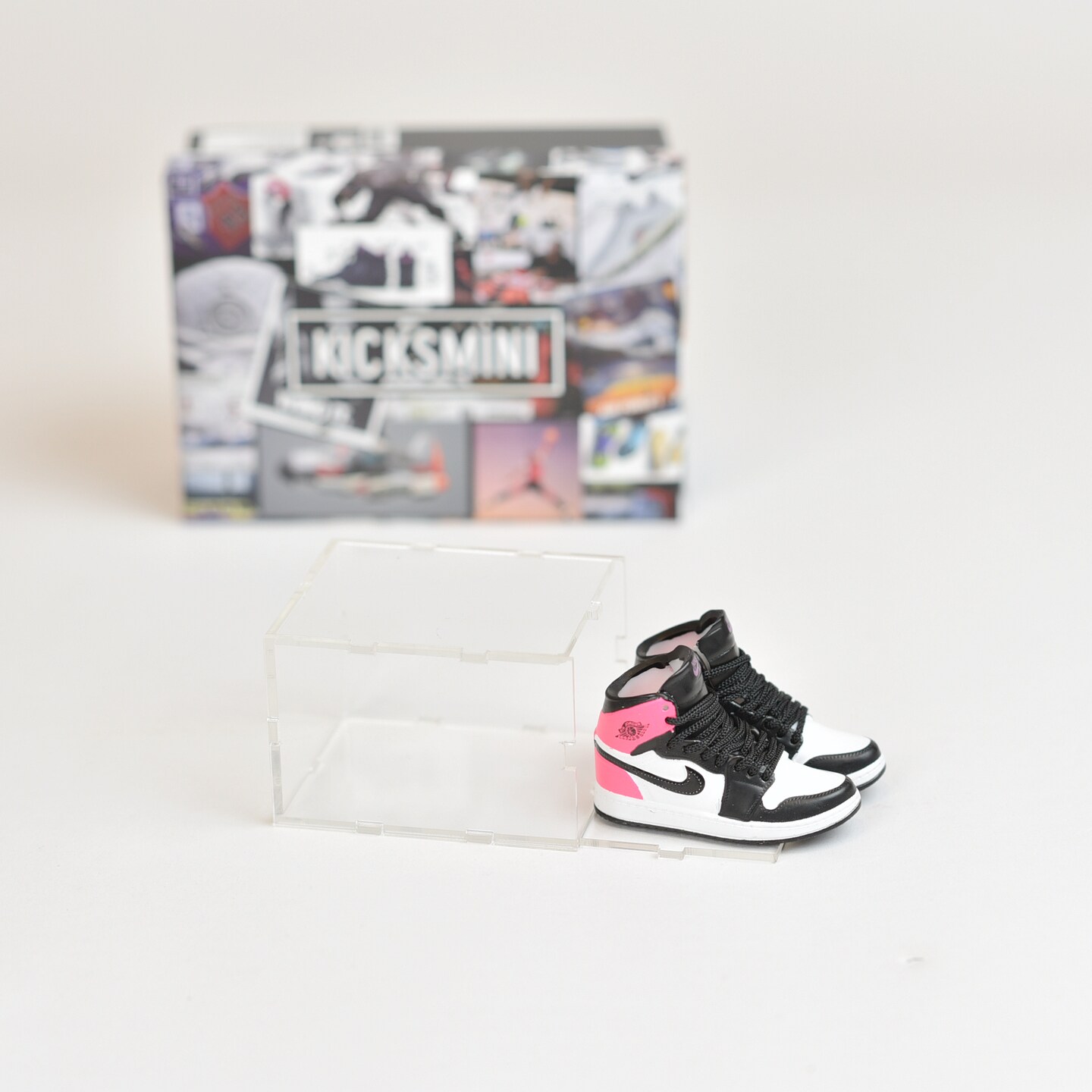 Handcrafted Painted 3D Mini Sneakers with Display Case | AJ1