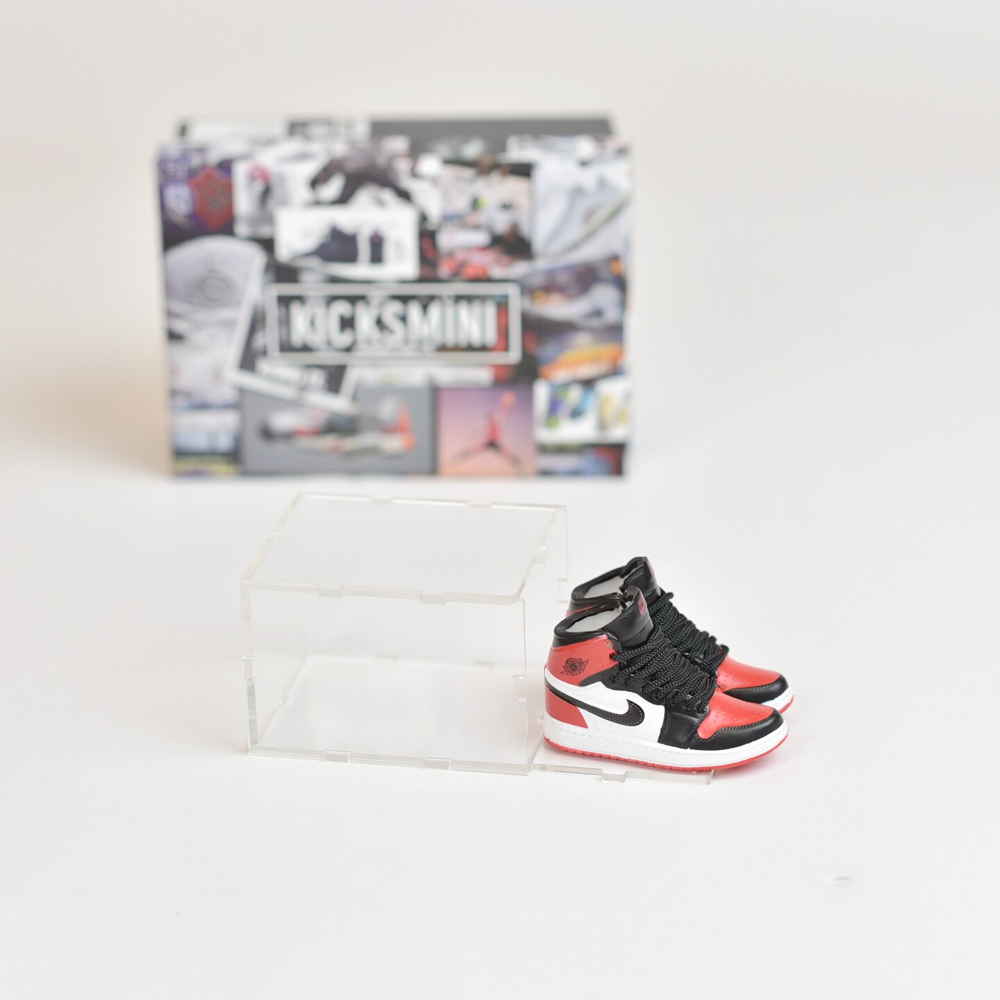 Handcrafted Painted 3D Mini Sneakers with Display Case | AJ1