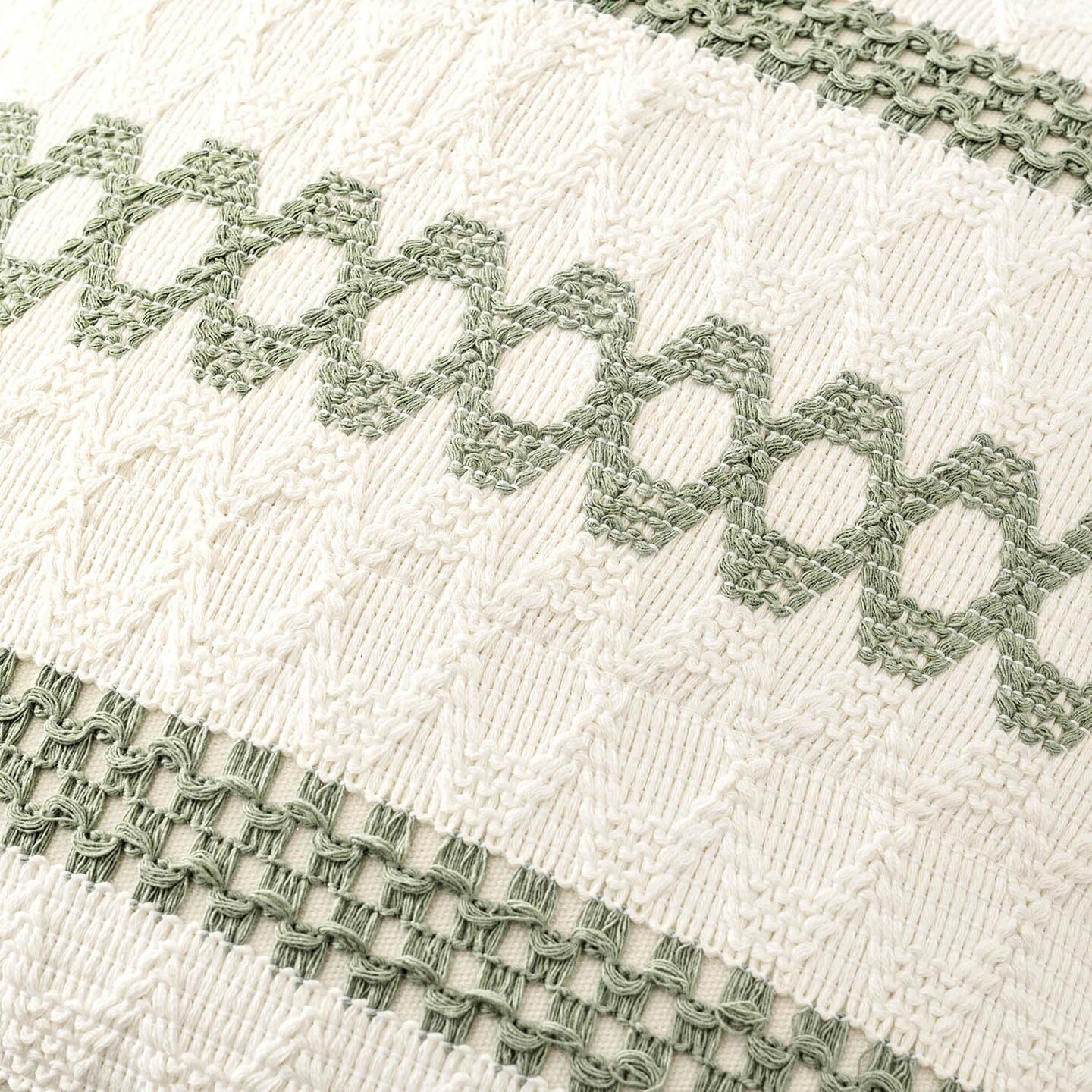 Set of 2 Sage Green Boho Decorative Pillow Covers 12x20 Inch Farmhouse Rustic Couch Throw Pillows