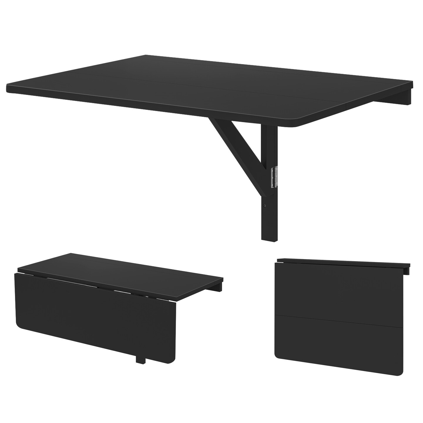Space Saver Folding Wall-Mounted Drop-Leaf Table - 31.5&#x22; x 23.5&#x22; x 17.0&#x22; (L x W x H)