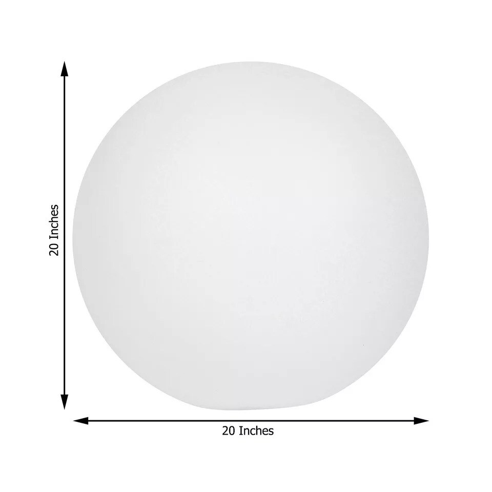 20" Assorted LED Ball Orb Battery Operated Floating Pool Light Home Decorations