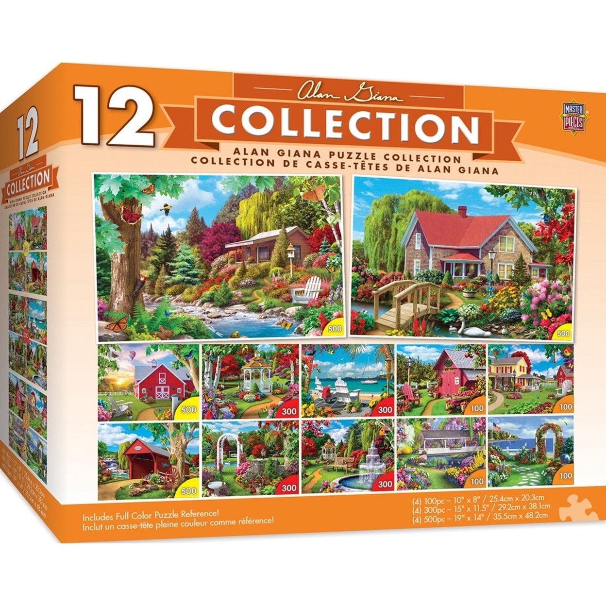 Alan Giana Jigsaw Puzzle Collection 12 Pack With 100 300 500 Piece Options