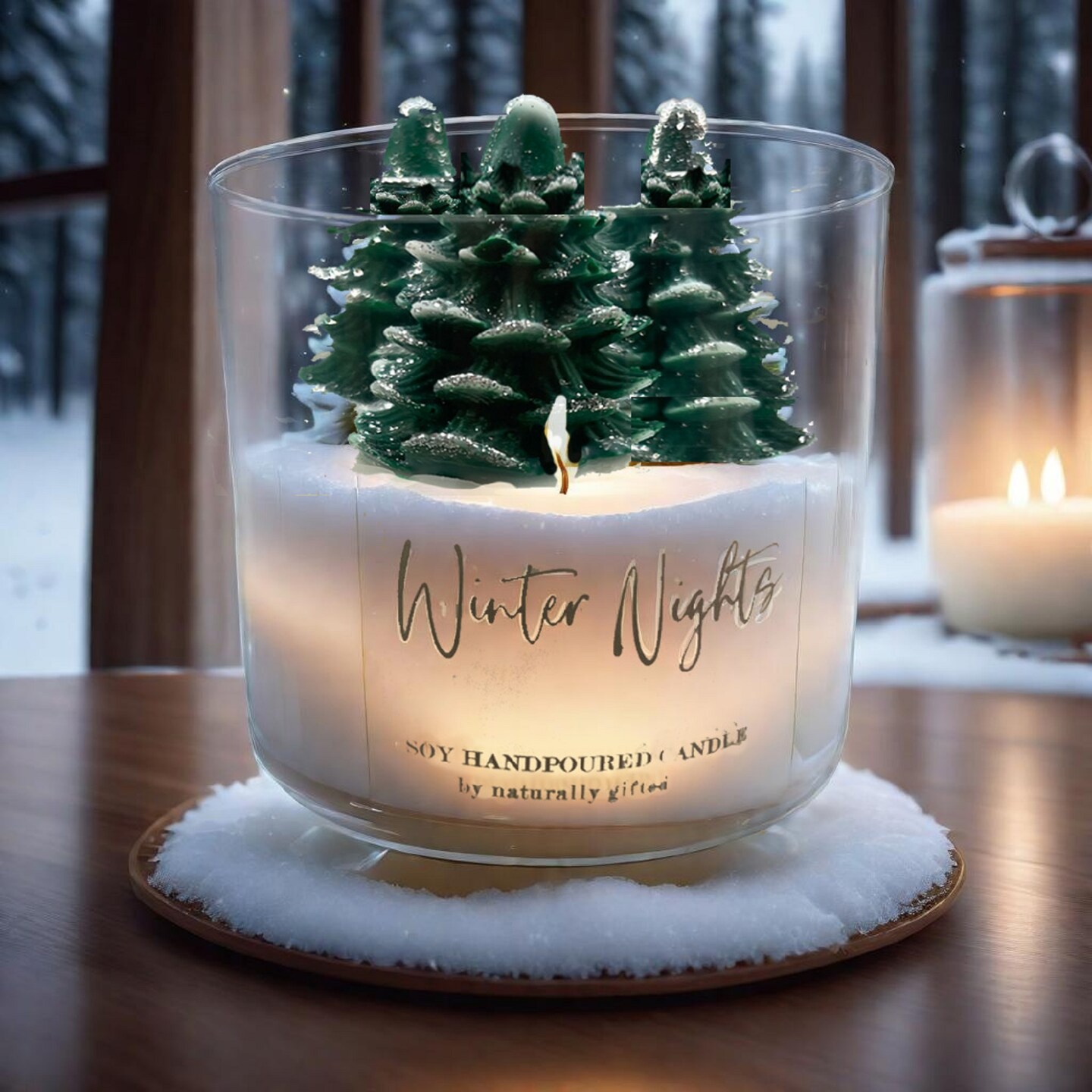 Christmas Tree Candle, Christmas gift, Christmas Decor, Holiday candle, Gifts For Her, Eco-friendly Sustainable