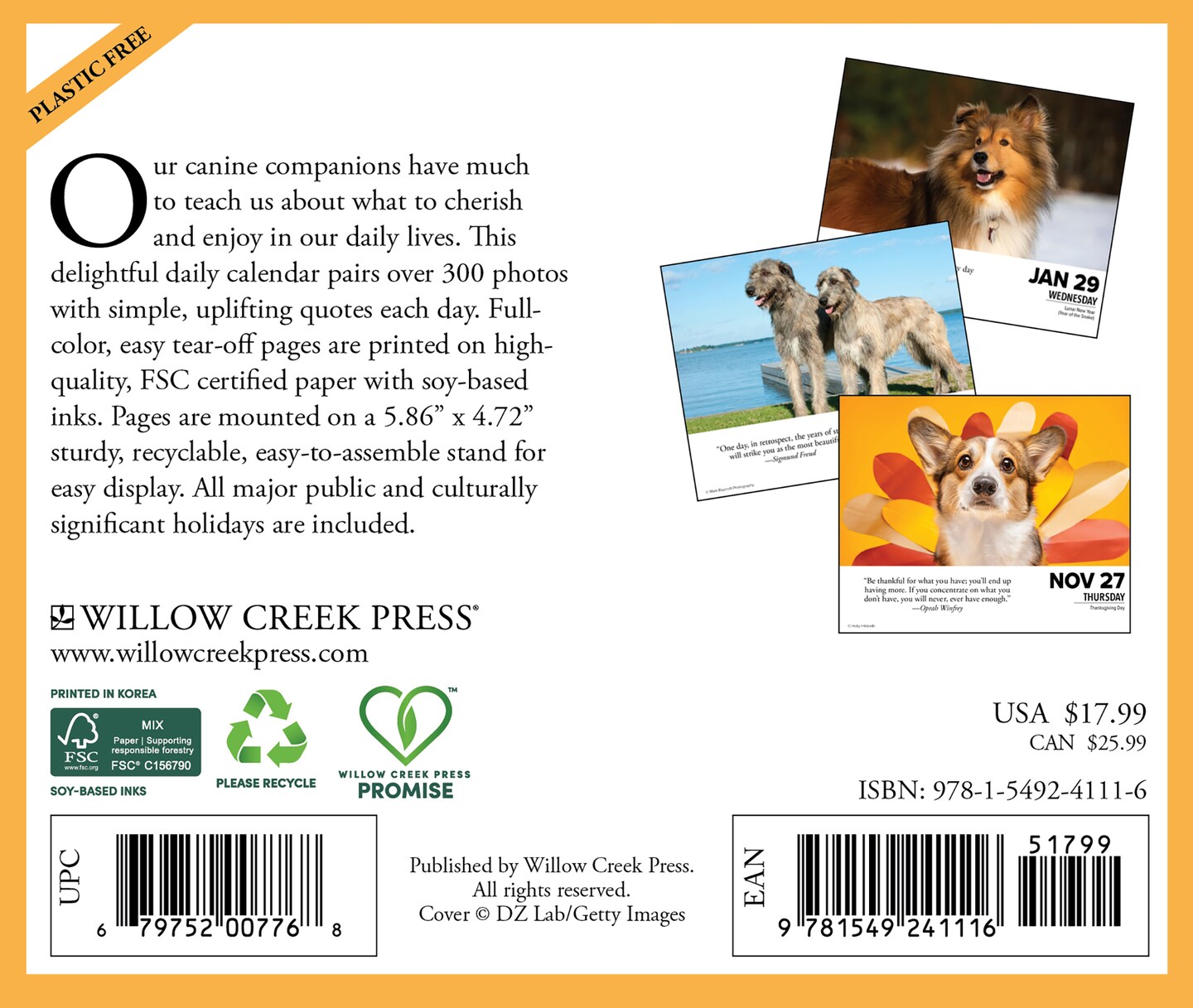 What Dogs Teach Us 2025 Box Calendar, Daily Desktop