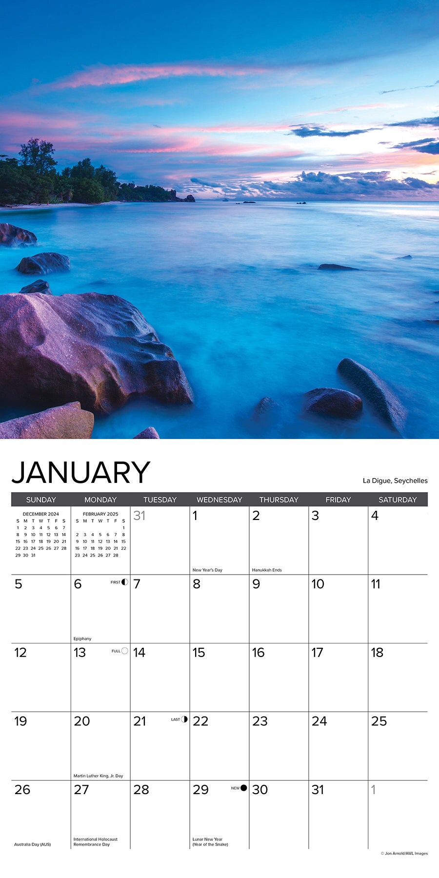 Ah,The Beach! 2025 Wall Calendar
