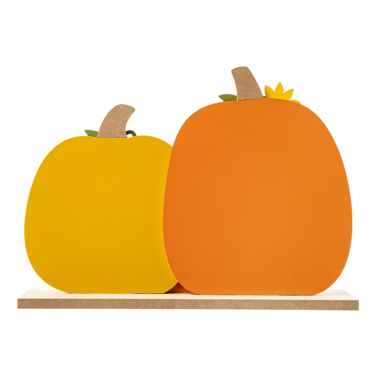16&#x22;L Thanksgiving Wooden Pumpkins Table Decor