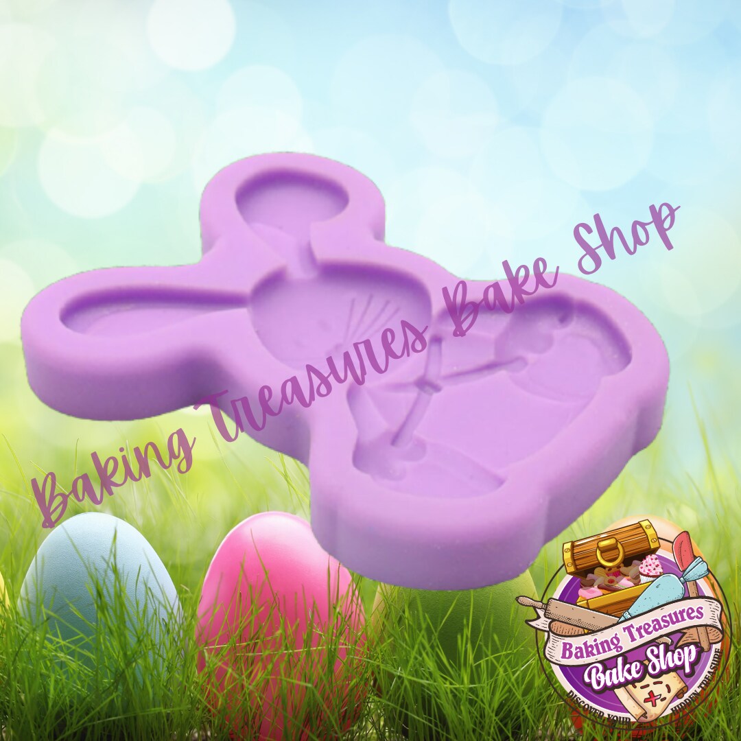Playful Easter Bunny Silicone Mold