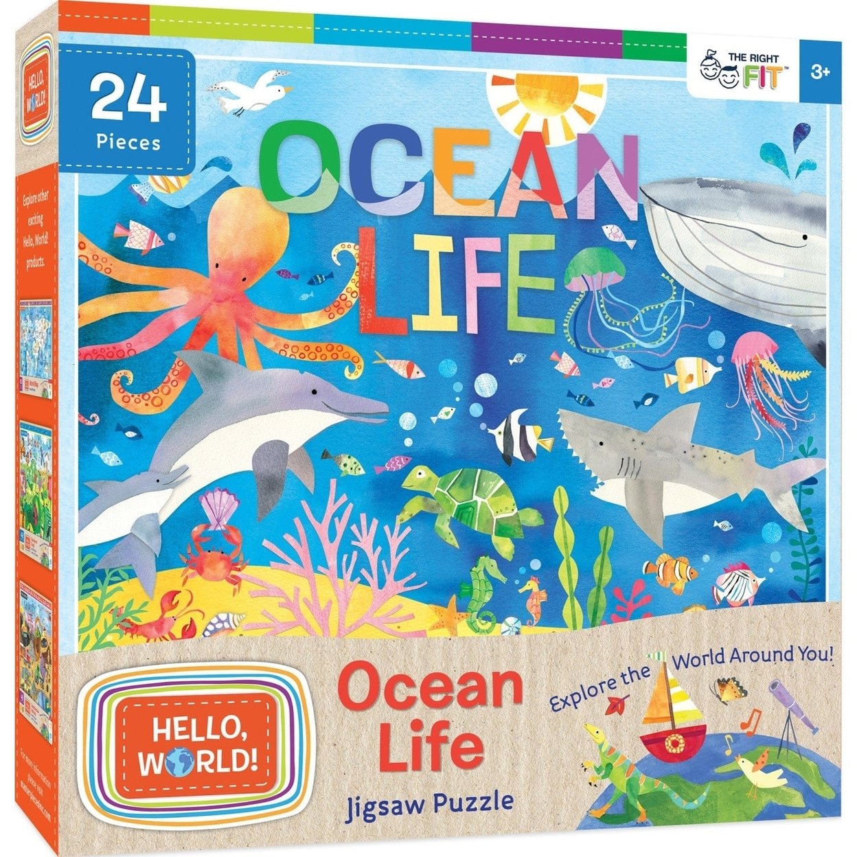 Hello World Ocean Life Puzzle 24 Pieces 19X14 Inches For Ages 3 And Up