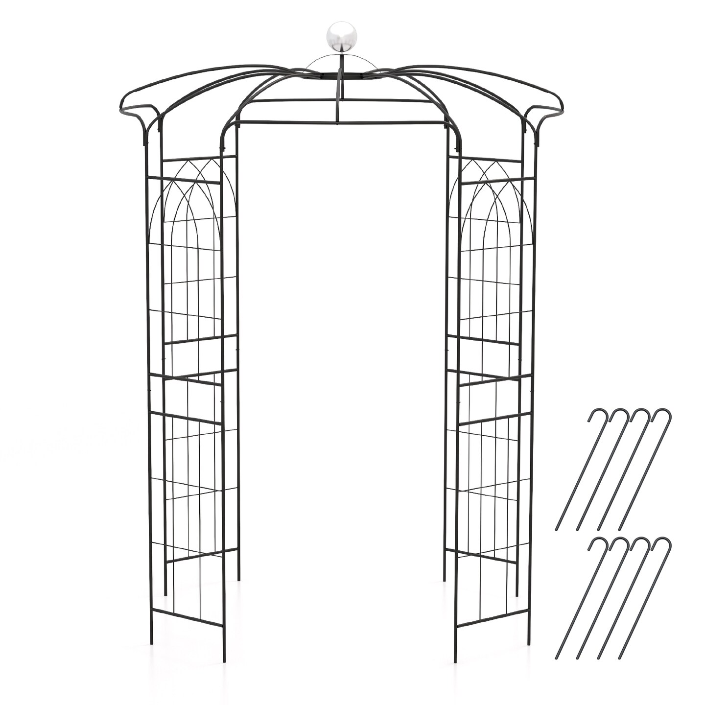 Birdcage Gazebo Arch for Climbing Plants, Wedding Ceremony Decor