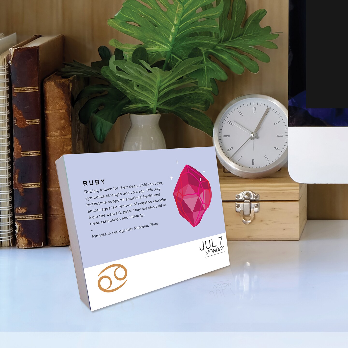 Mystical Signs 2025 Box Calendar, Daily Desktop