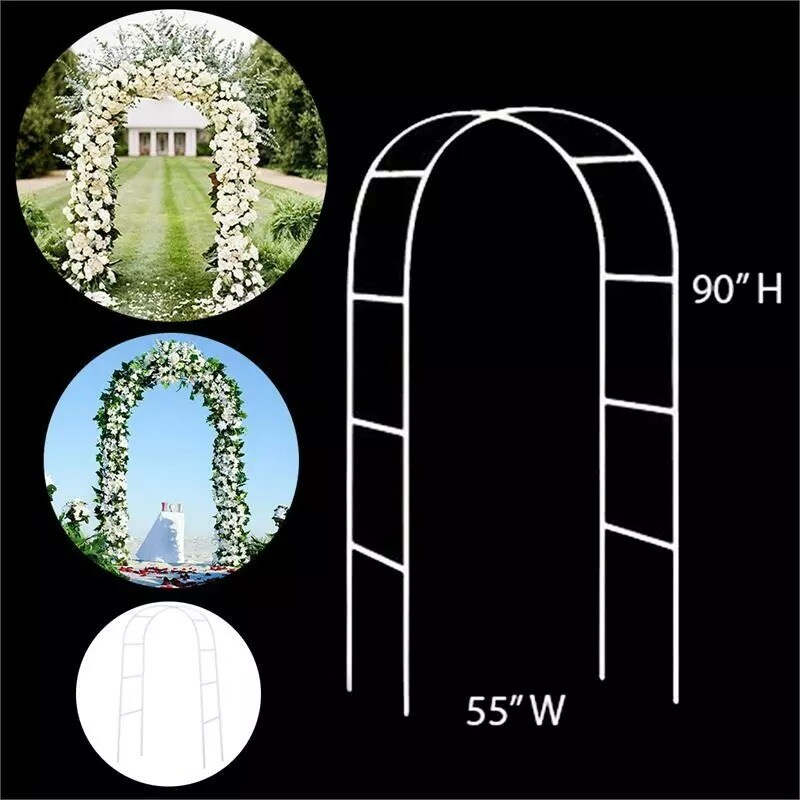 Decorative METAL Wedding ARCH 90&#x22; x 55&#x22; Wedding Party Decorations Supplies