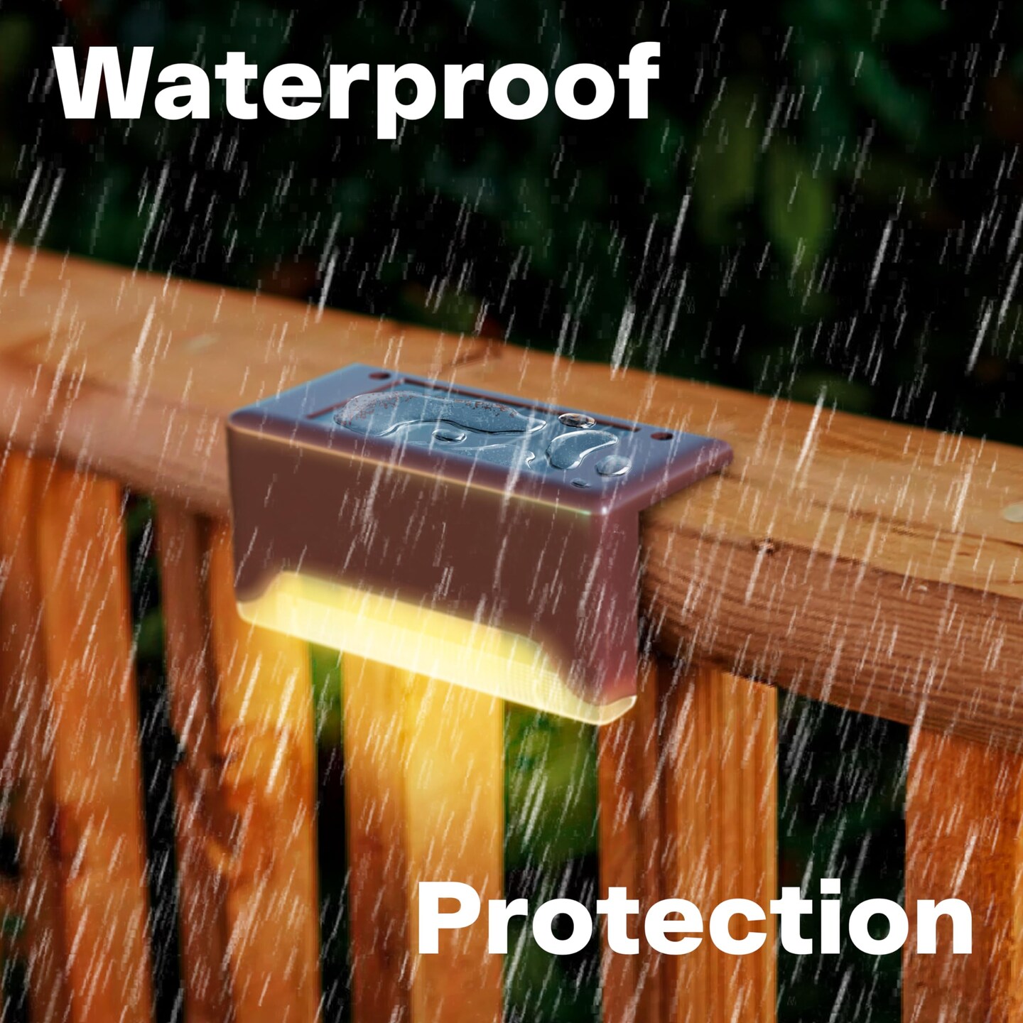 Solar Deck Lights, LED 16 Pack to Fence Post, Deck Lights, Waterproof, Powered Deck Decorations Outdoor, Solar Fence Lights,Patio, Garden, Step, Yard, and Pathway(Warm White)