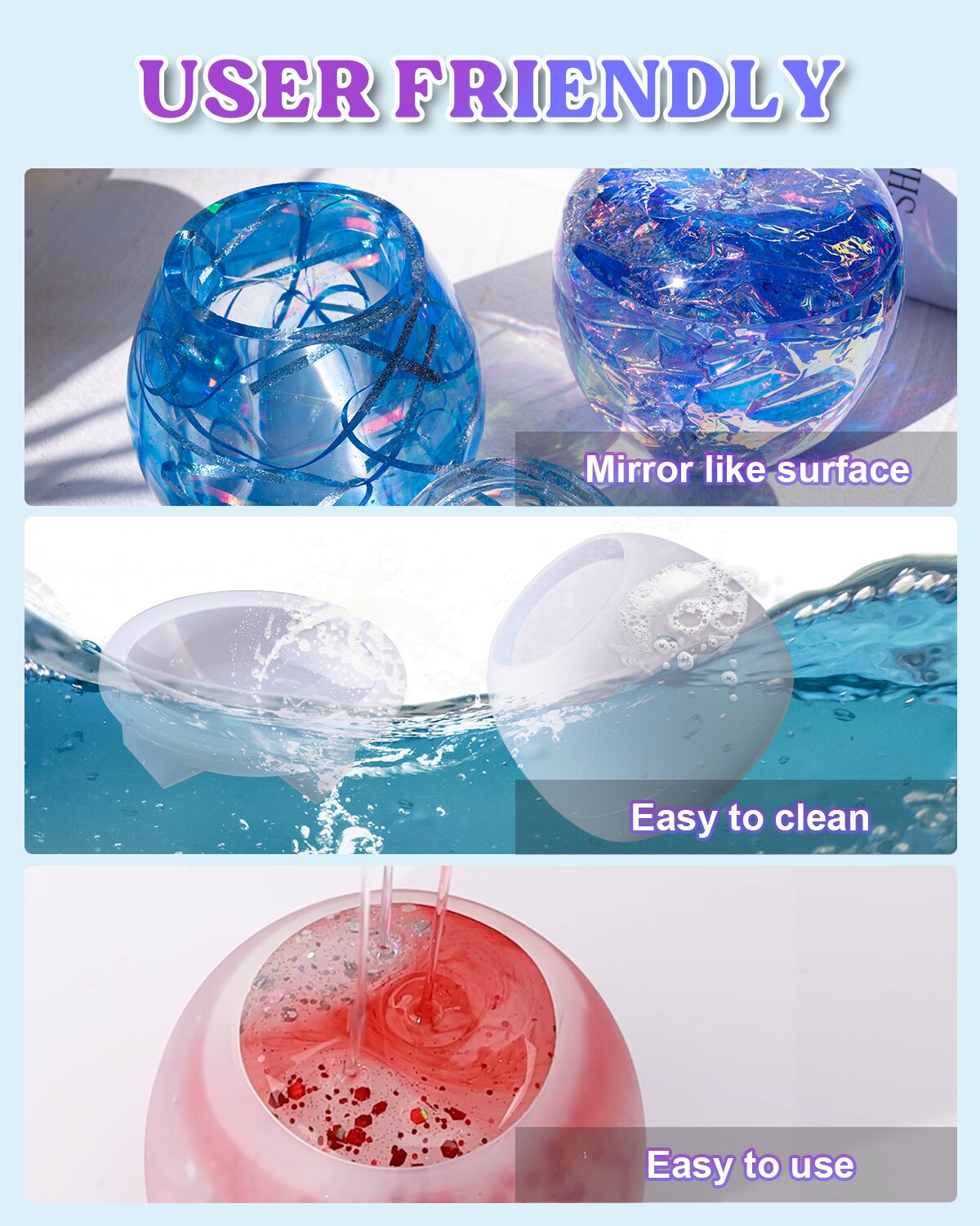 LET&#x27;S RESIN Resin Molds Jar, Apple Shaped Life-Size Silicone Jar Molds for Resin with Lid Stem, Fruit Ornaments Epoxy Resin molds for Resin Crafts, Resin Art, Christmas Decor, Gifts