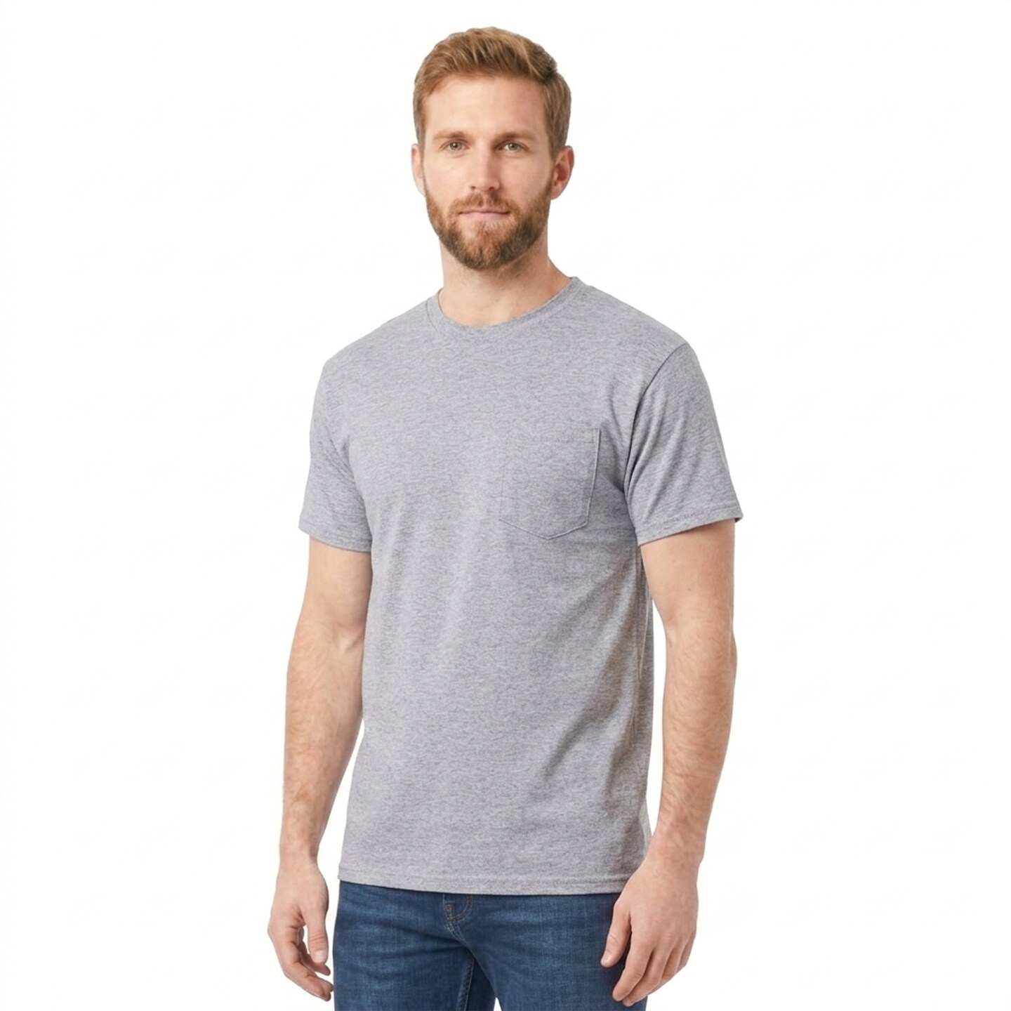 Gildan® Ultra Cotton Short Sleeve Heavyweight Pocket Crewneck T-Shirt 100% Cotton for Crafting Utility Tee